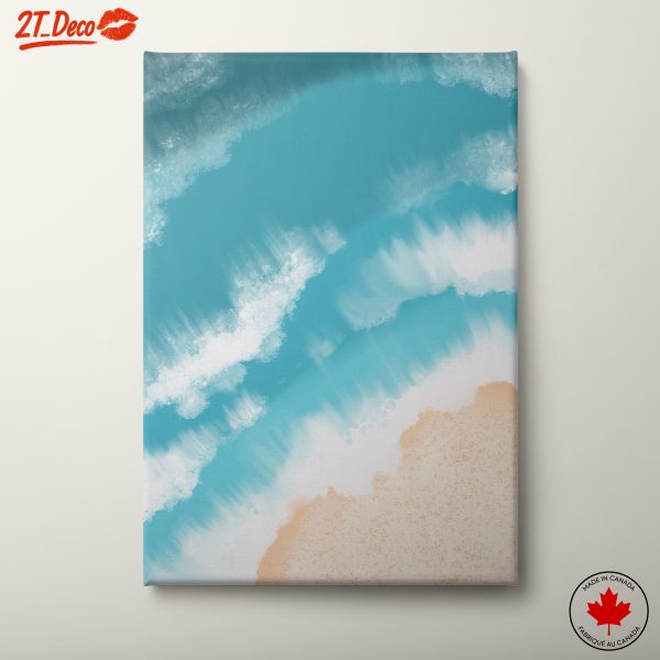 Serene Beach Landscape with Waves