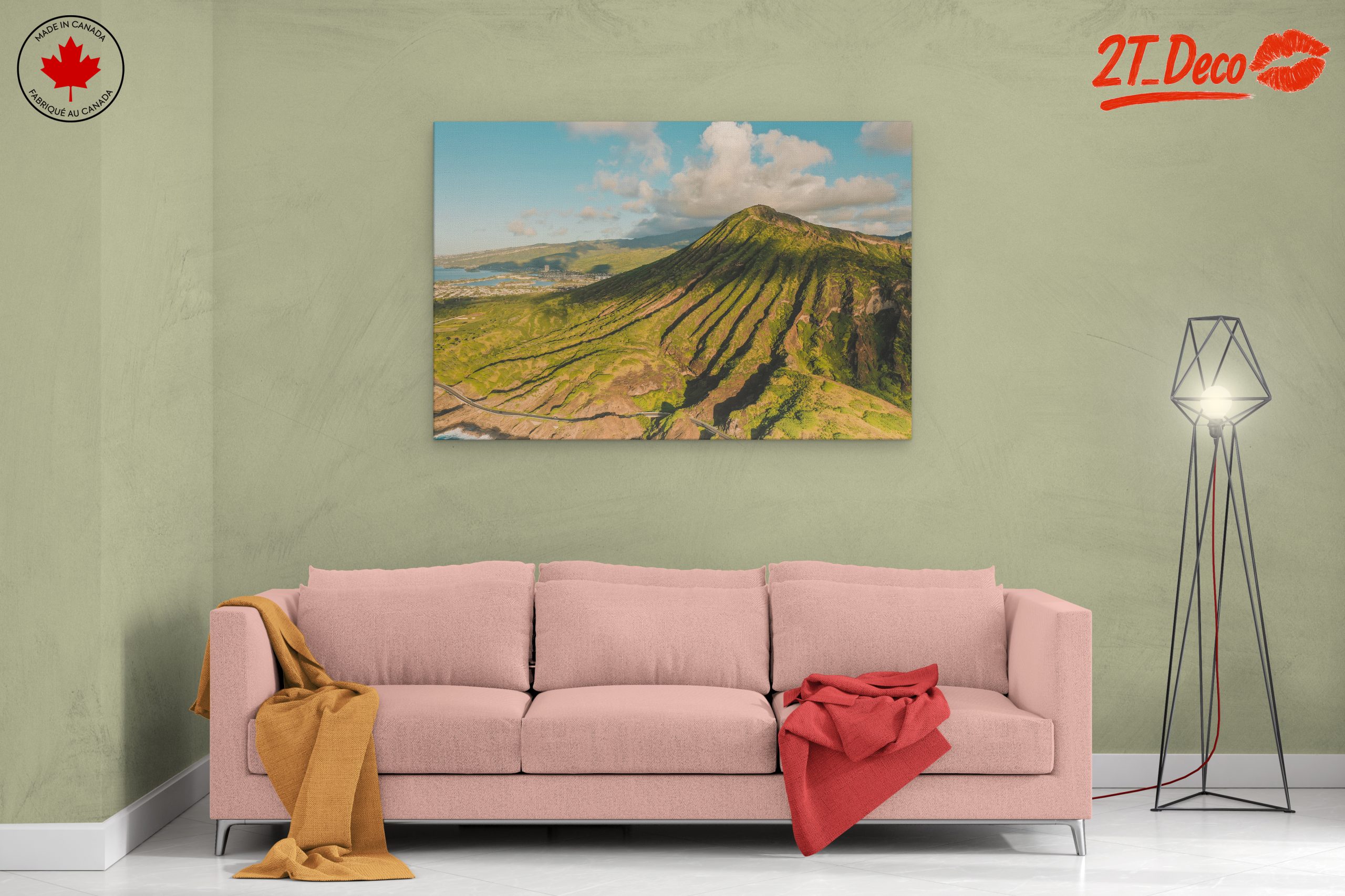 Majestic Mountain Landscape with Lush Greens - Image 2