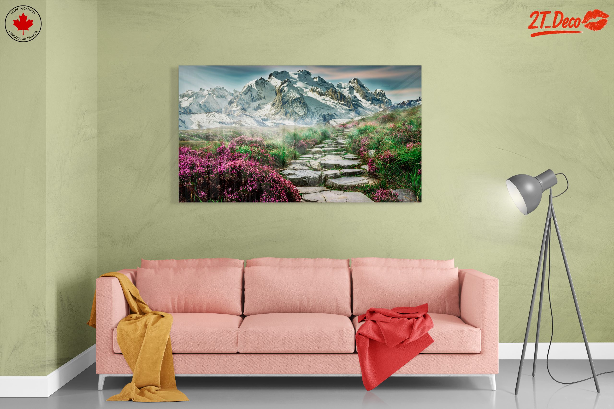Majestic Mountain Path with Wildflowers - Image 7