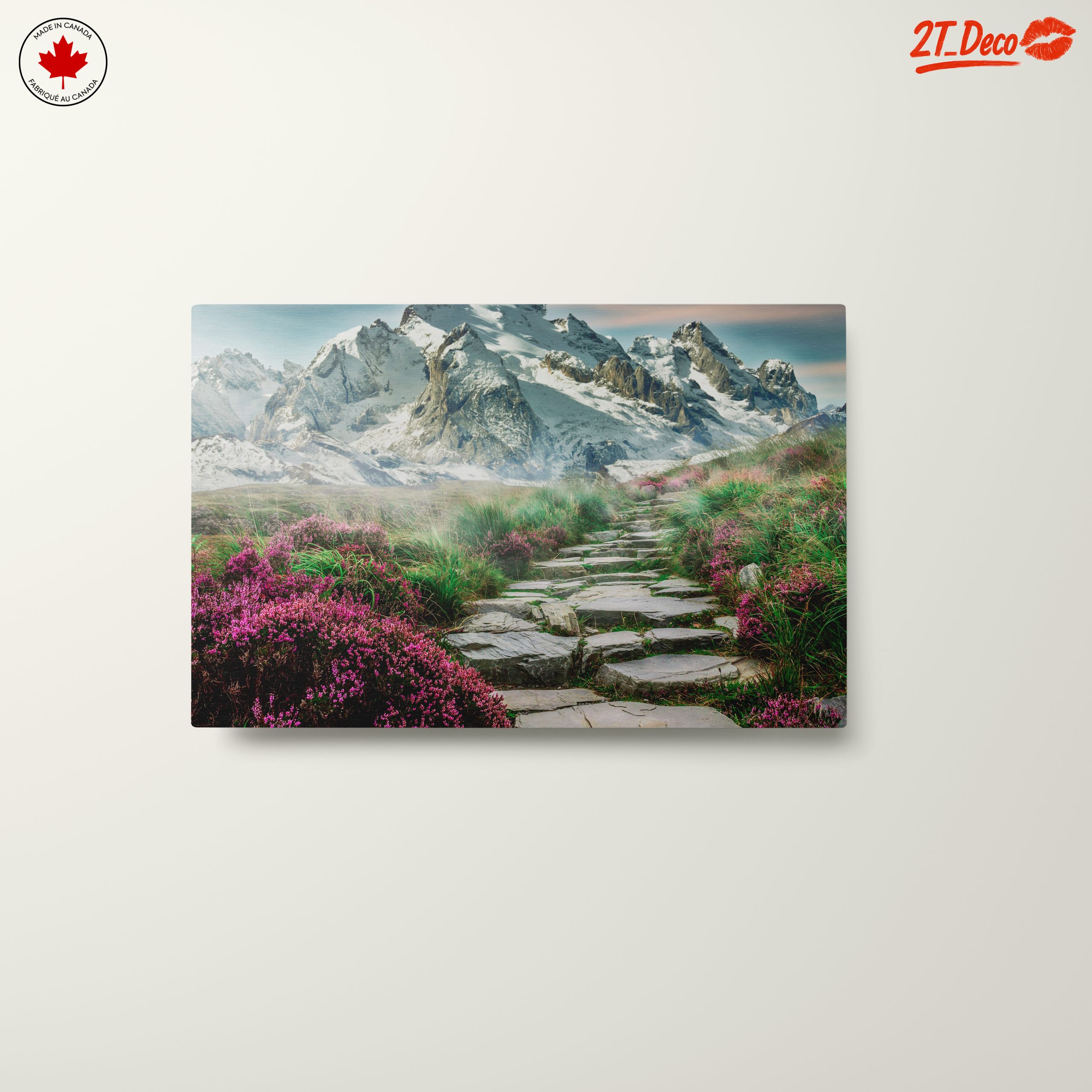 Majestic Mountain Path with Wildflowers - Image 10