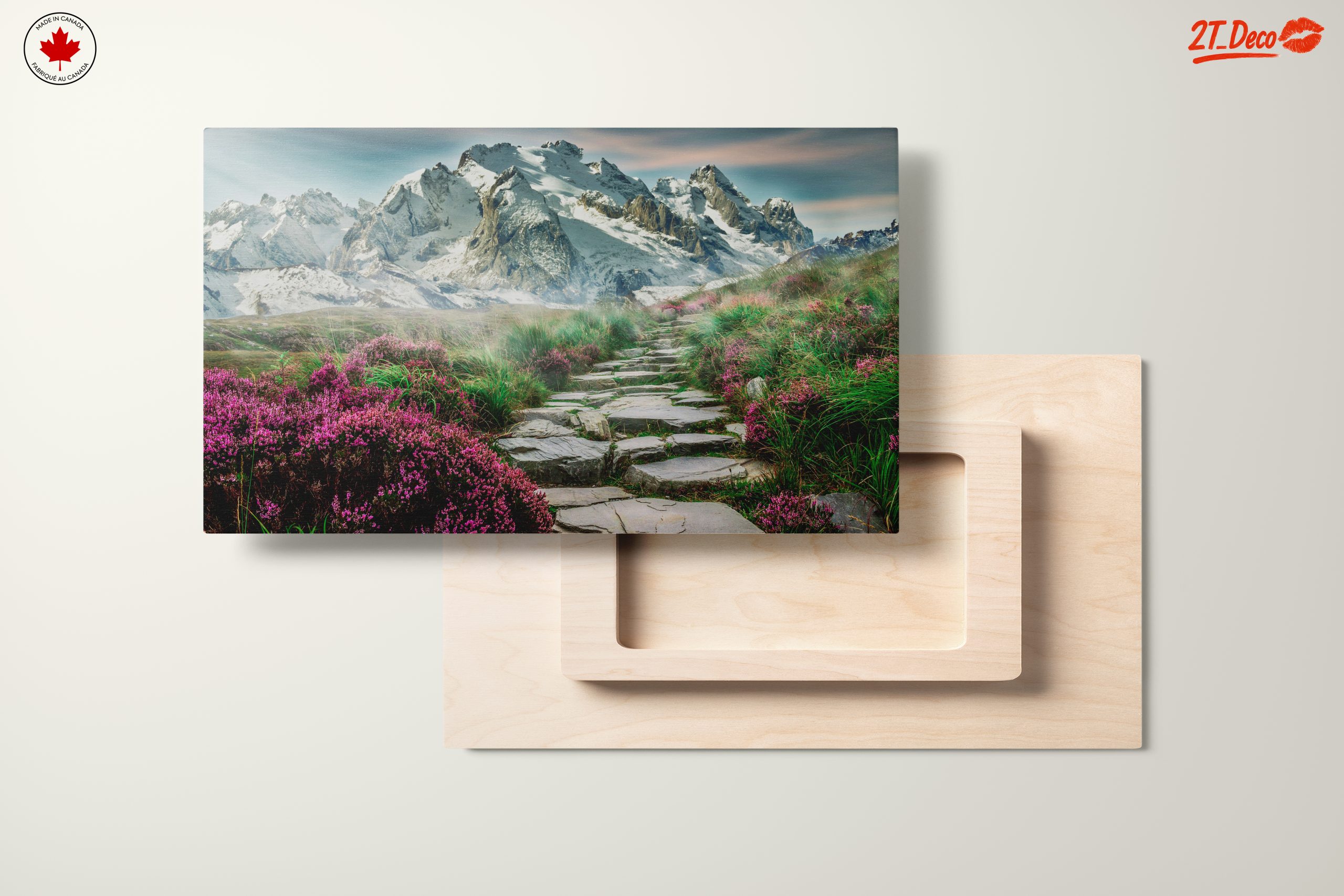 Majestic Mountain Path with Wildflowers - Image 11