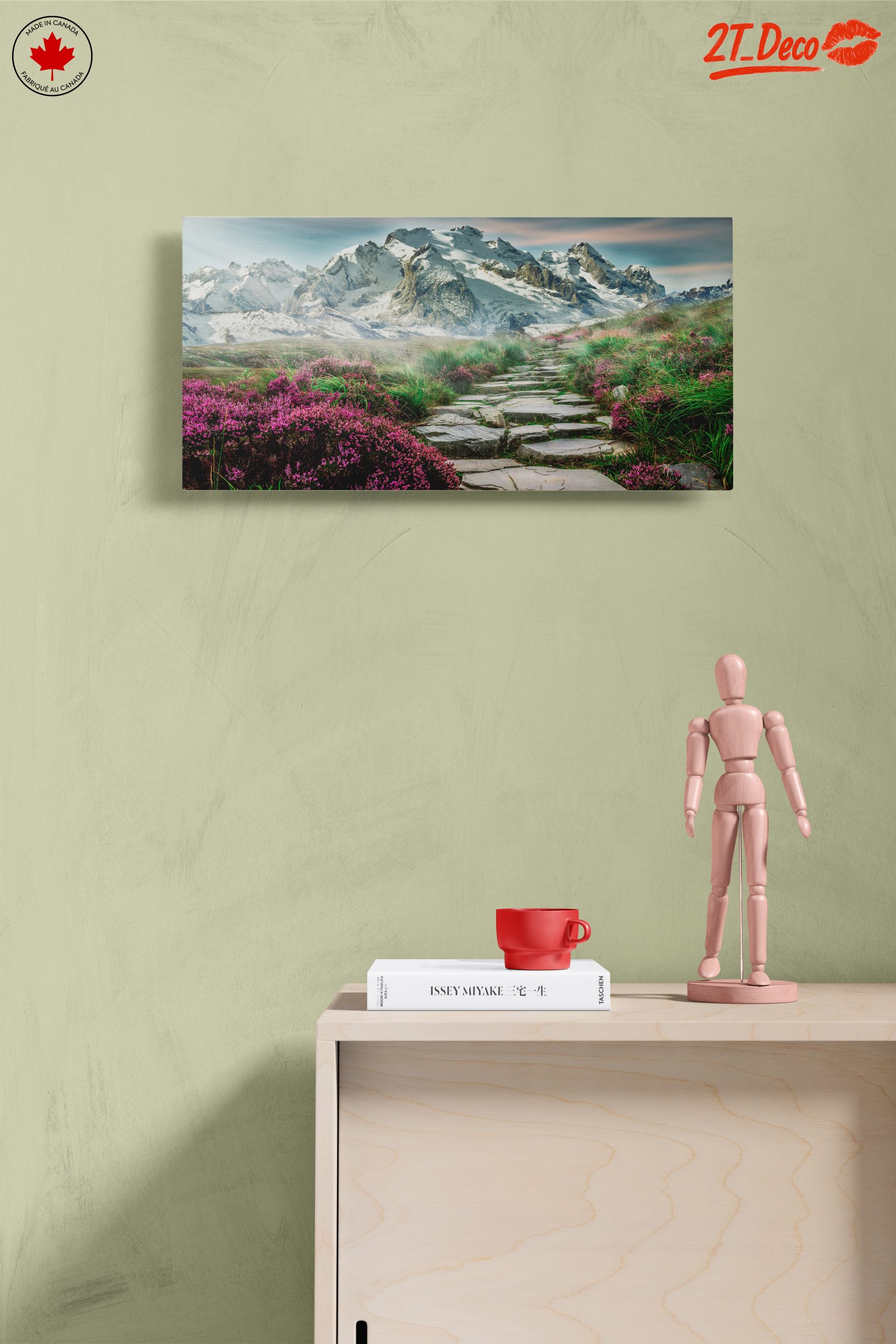 Majestic Mountain Path with Wildflowers - Image 14