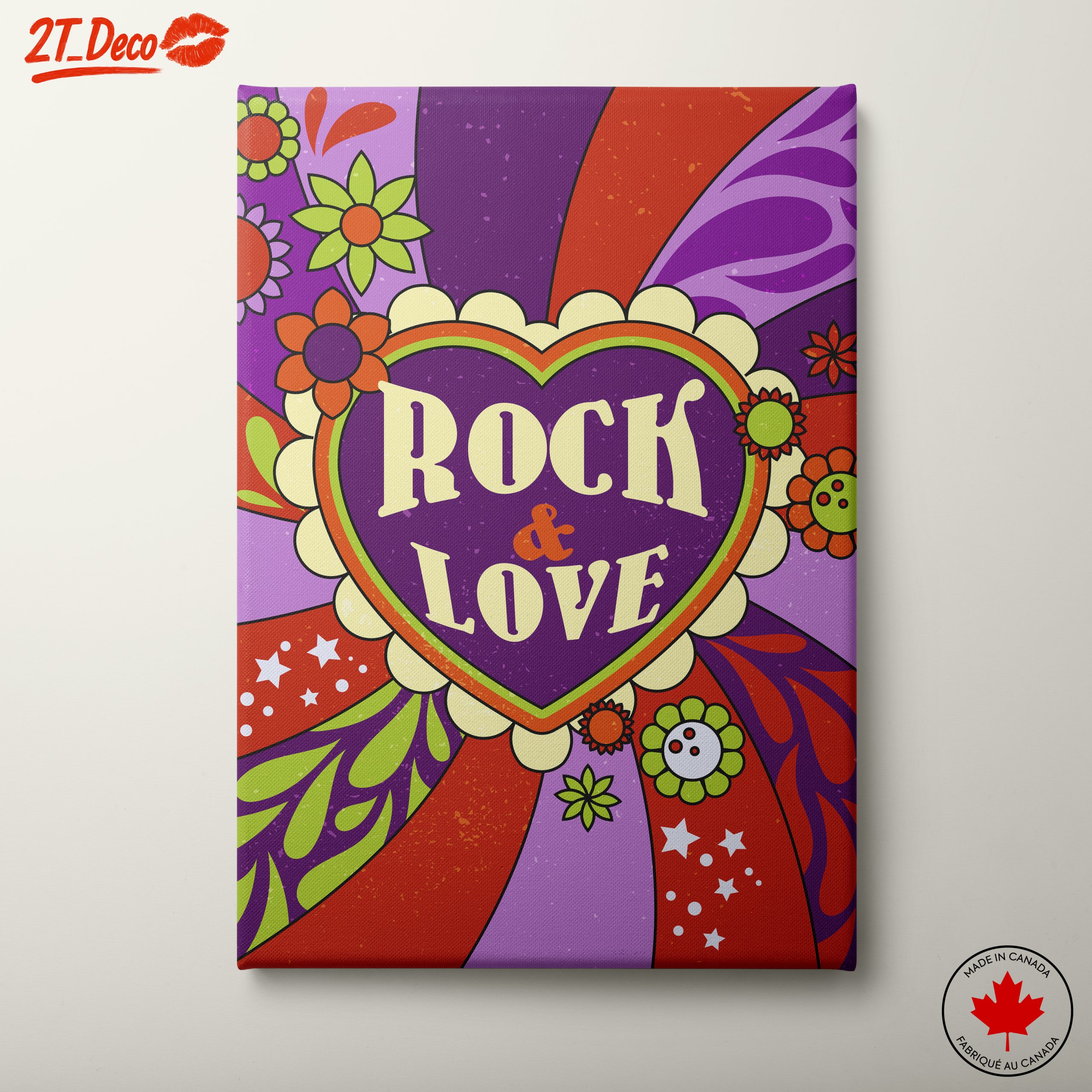 Vibrant Retro Flower Art for Bold Decor