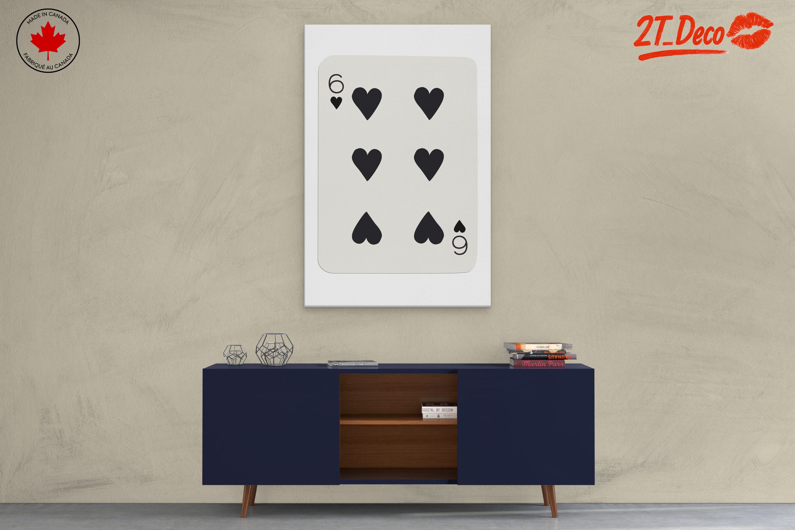 Six of Hearts Card Art - Image 3