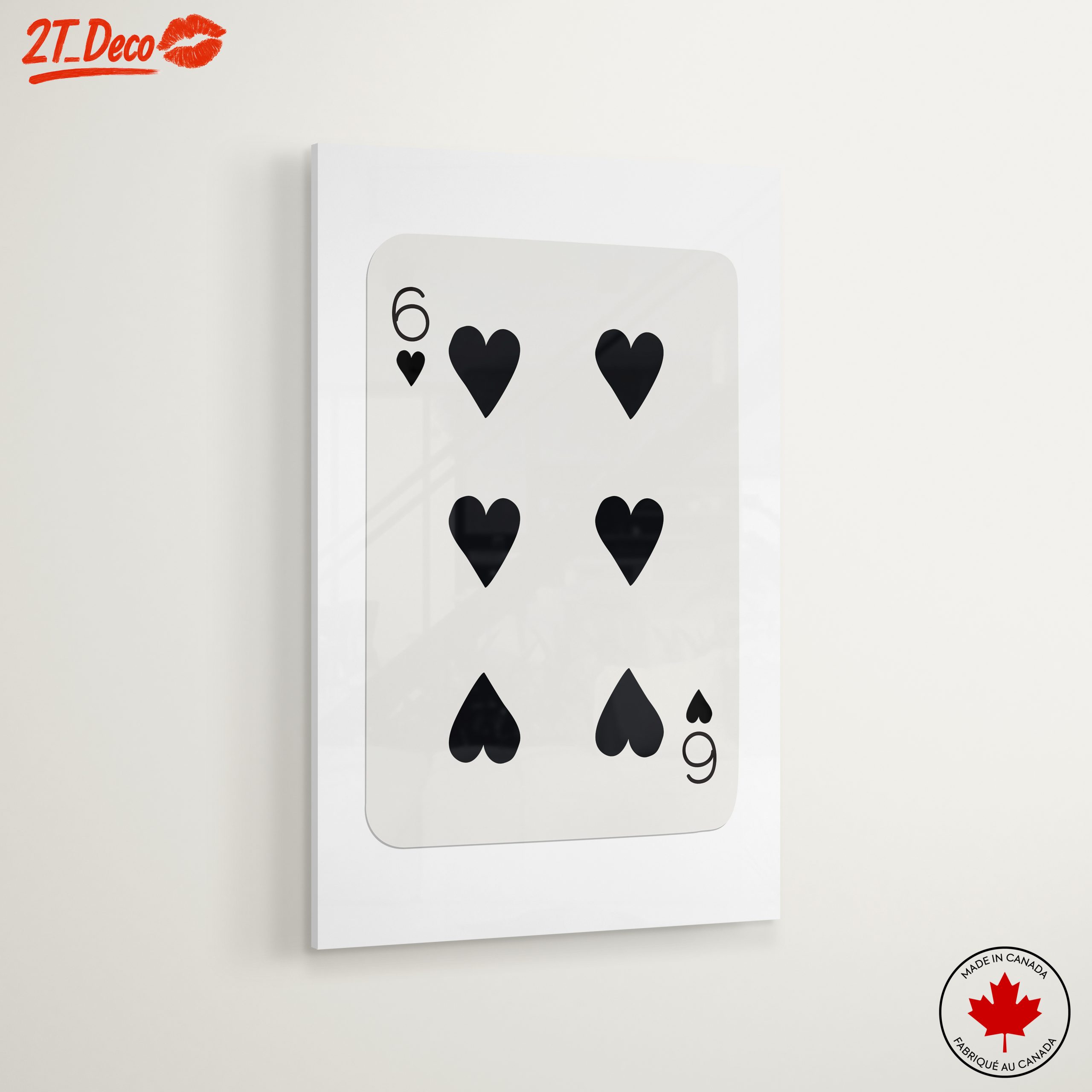 Six of Hearts Card Art - Image 6