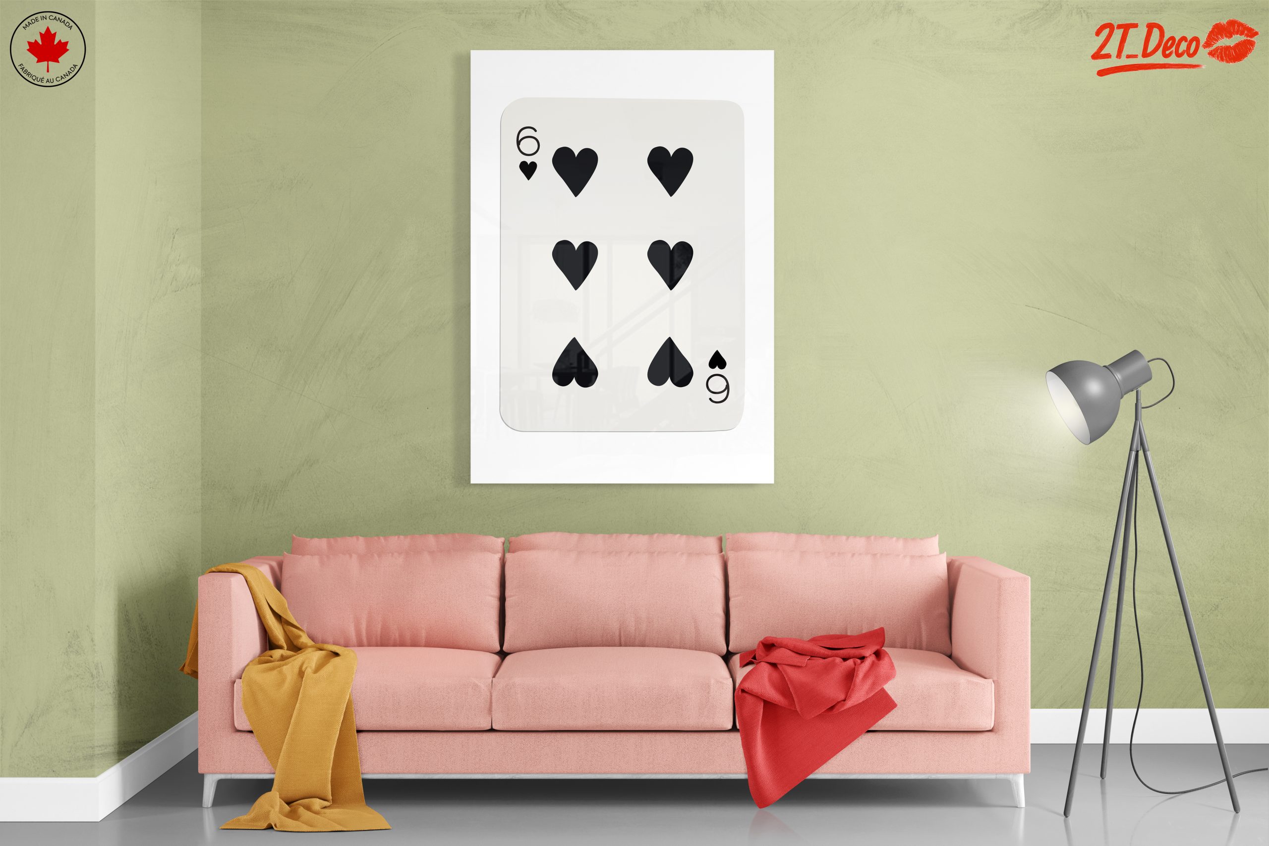 Six of Hearts Card Art - Image 7