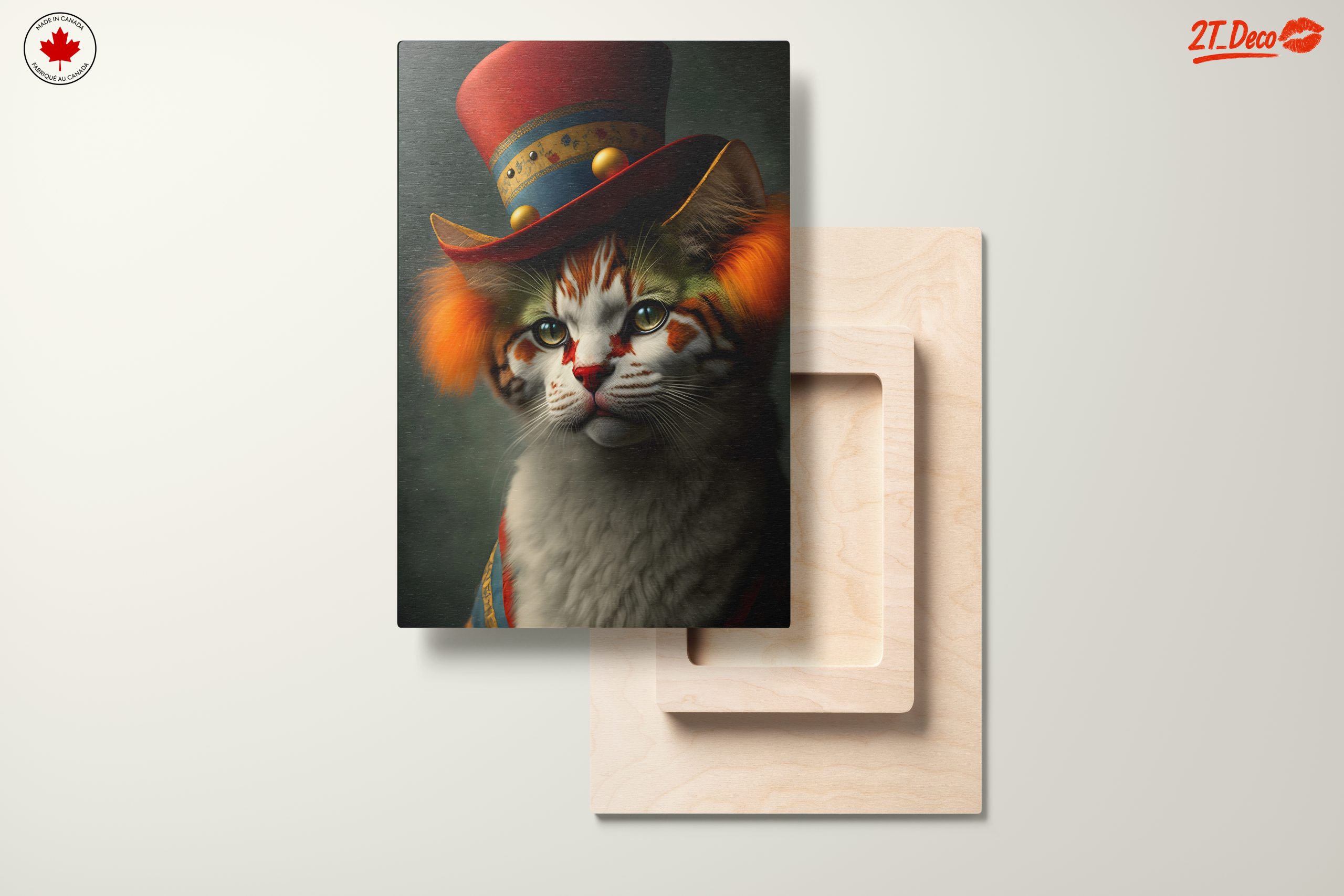 Whimsical Cat Portrait in a Hat - Image 11