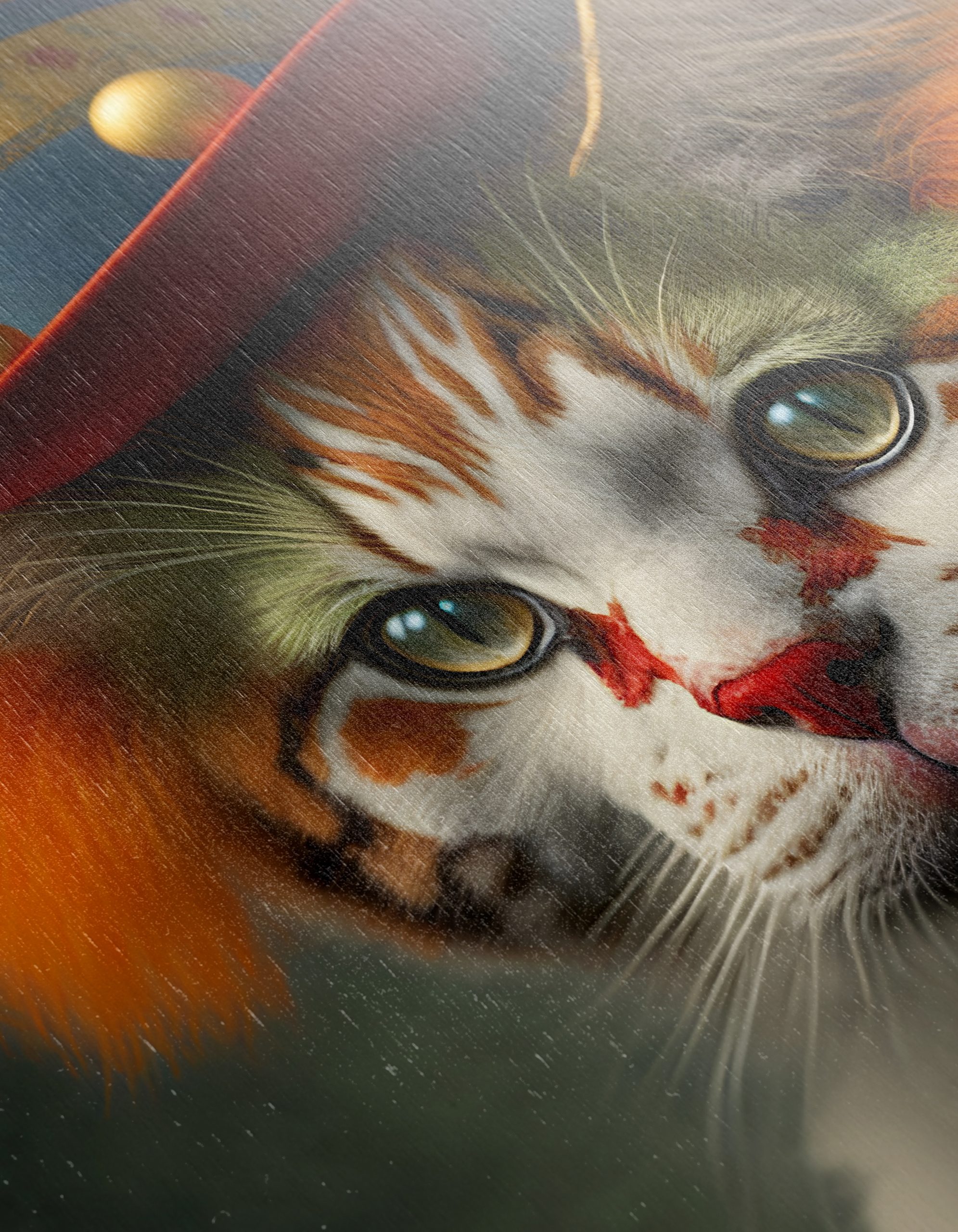 Whimsical Cat Portrait in a Hat - Image 12