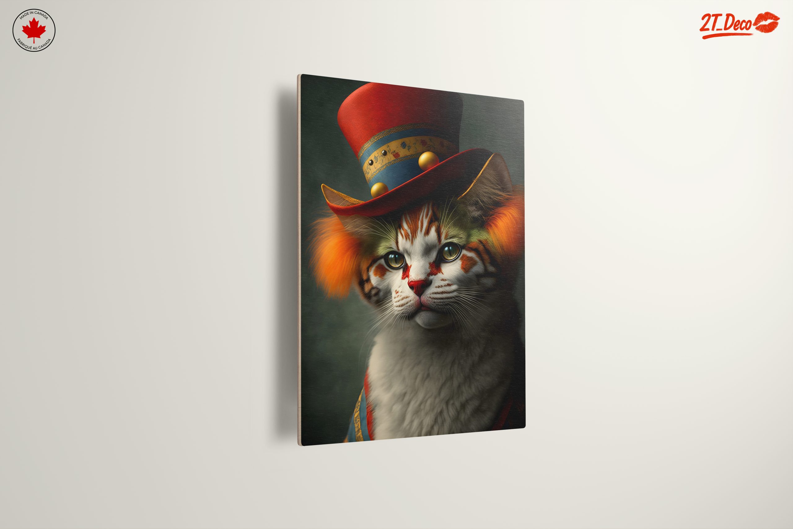 Whimsical Cat Portrait in a Hat - Image 13