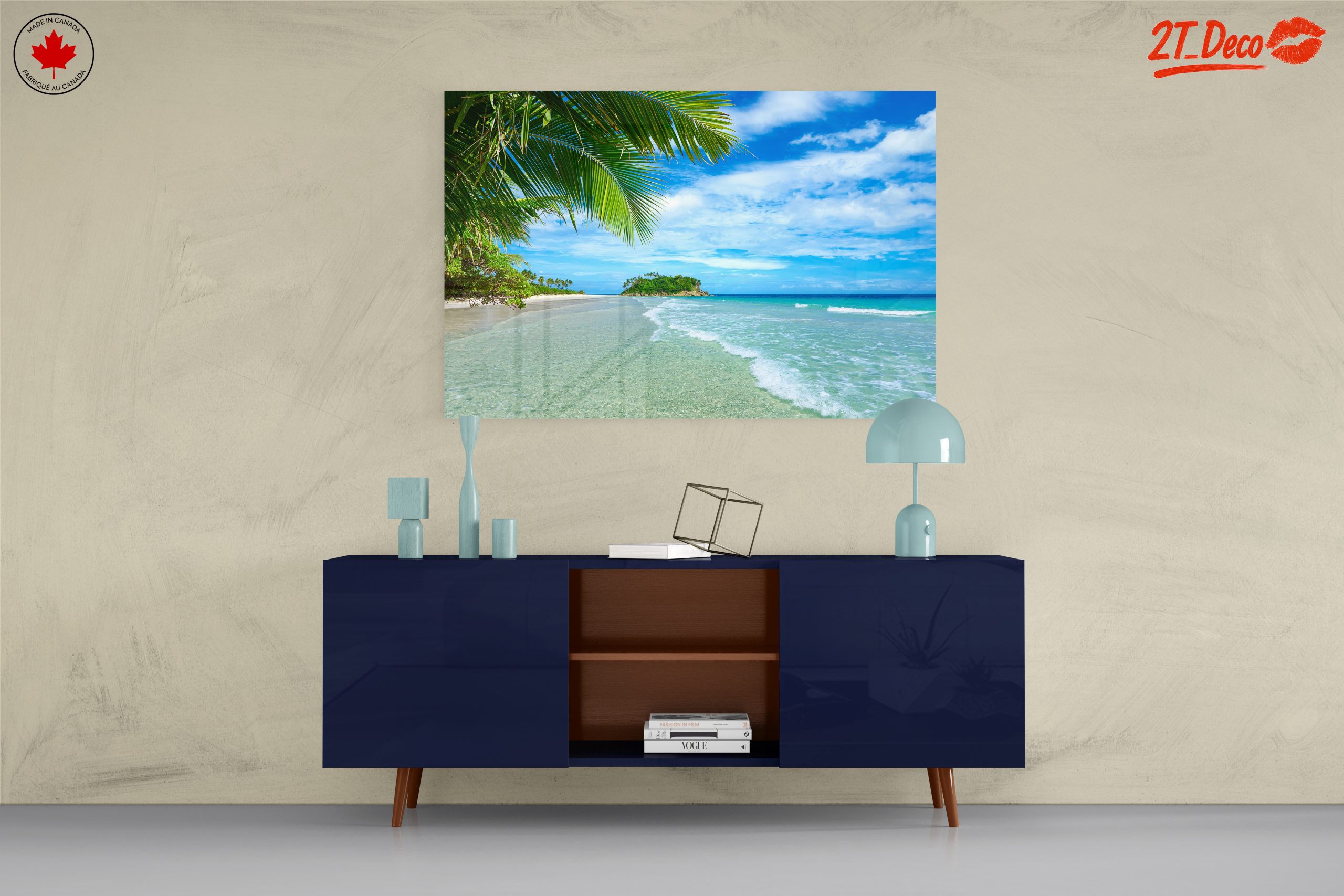 Serene Beach Landscape with Palm Trees 2 - Image 8