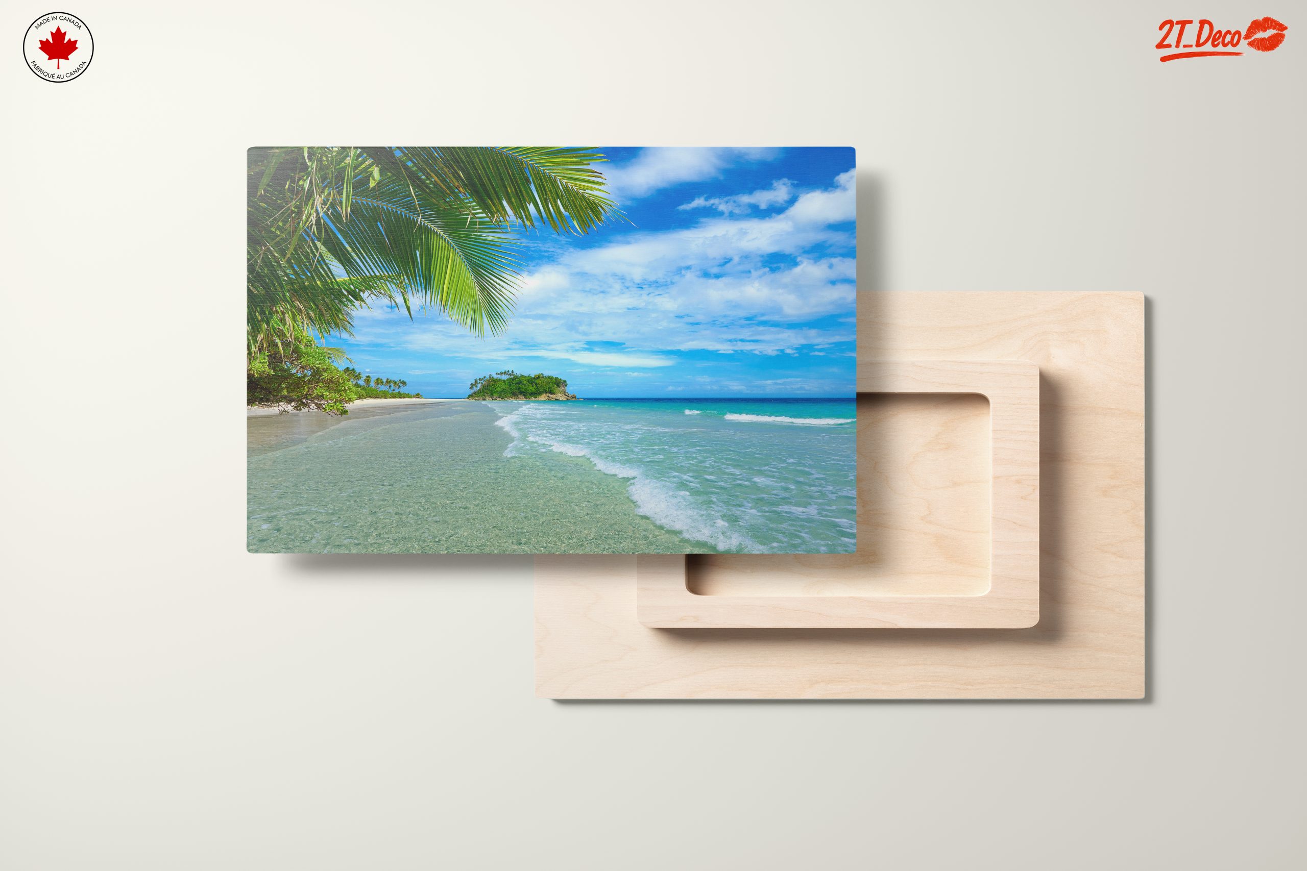 Serene Beach Landscape with Palm Trees 2 - Image 11