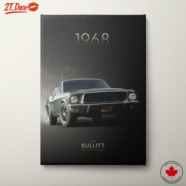 1968 Ford Bullitt Mustang Fastback Art