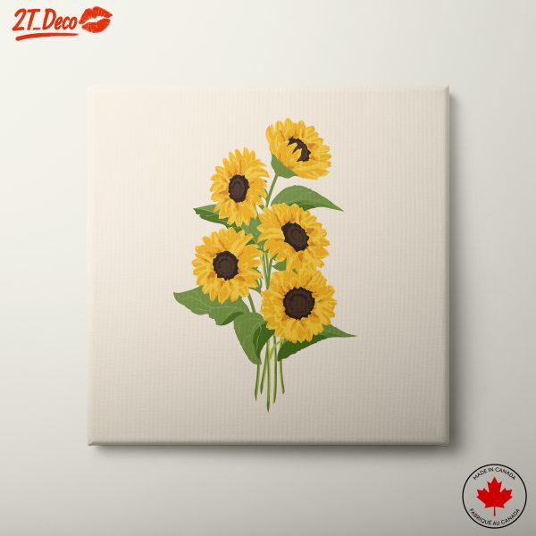 Beautiful Sunflower Floral Art