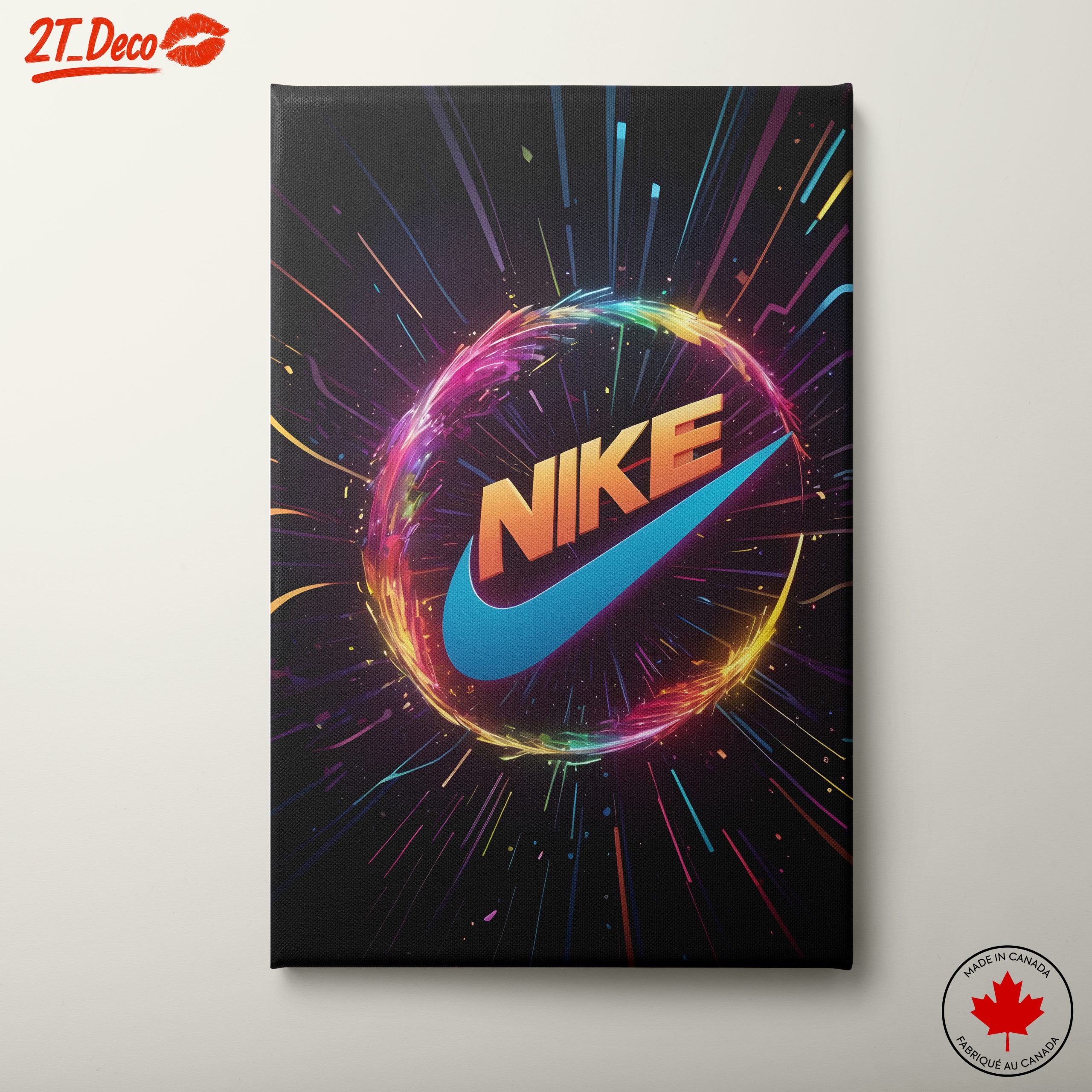 Vibrant Nike Logo Art