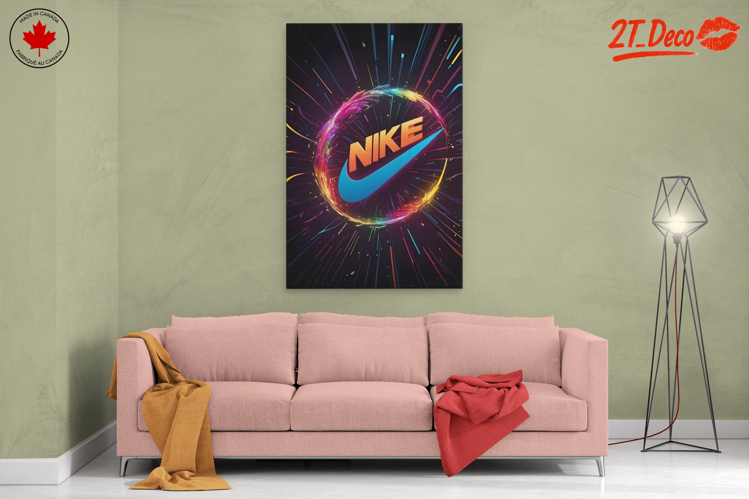 Vibrant Nike Logo Art - Image 2