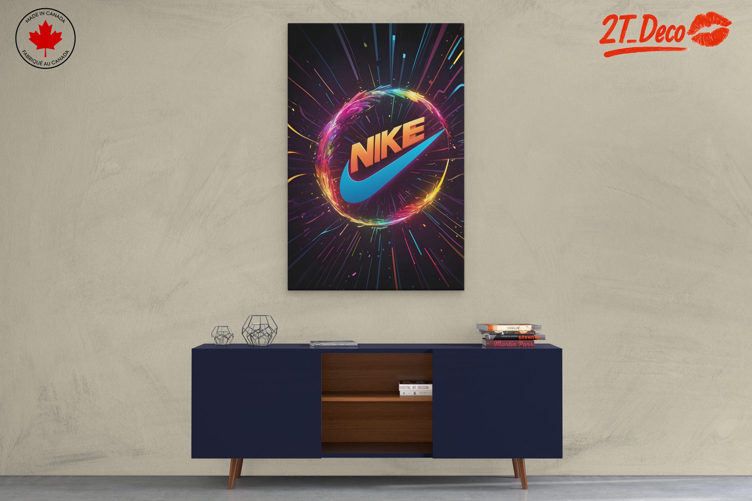 Vibrant Nike Logo Art - Image 3