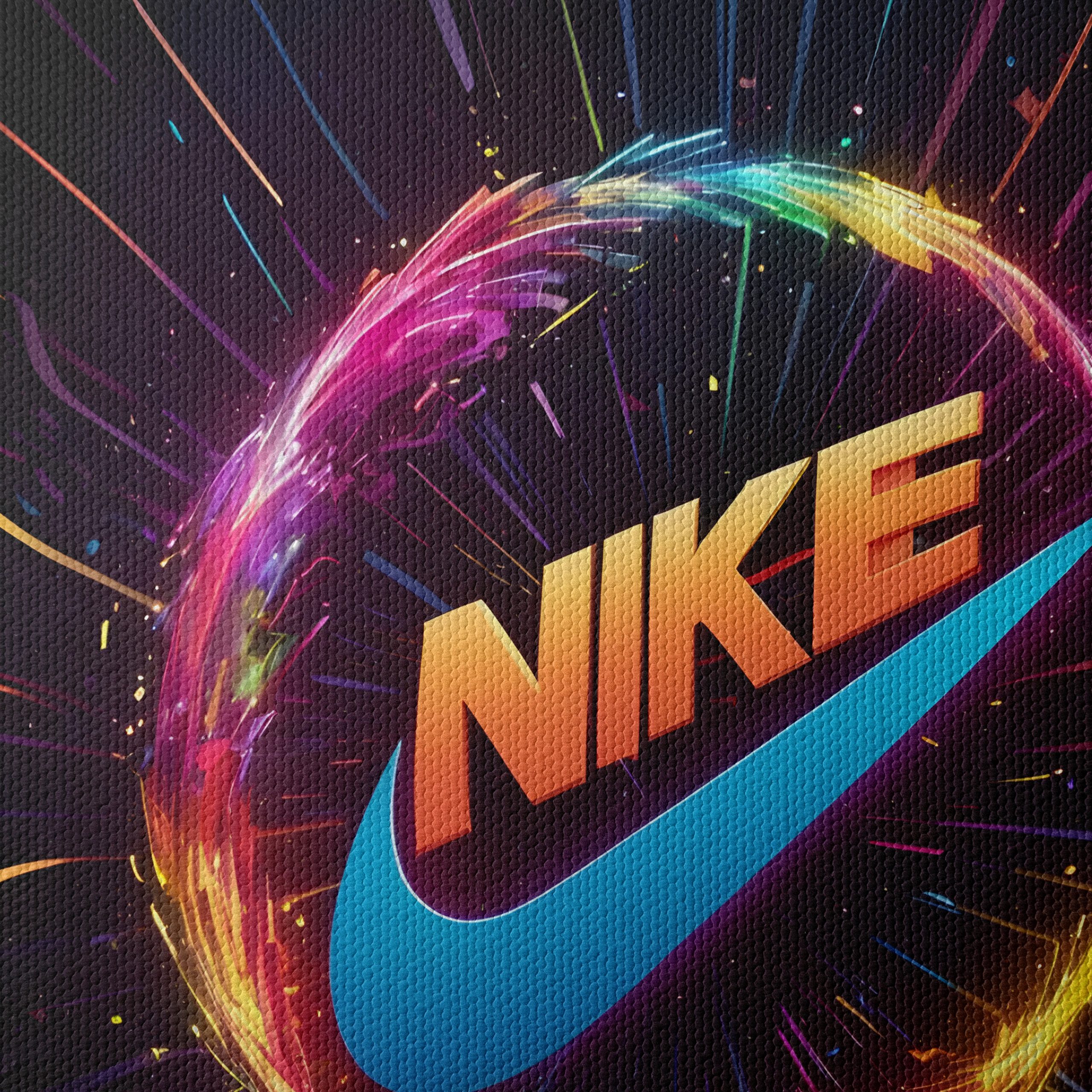 Vibrant Nike Logo Art - Image 4