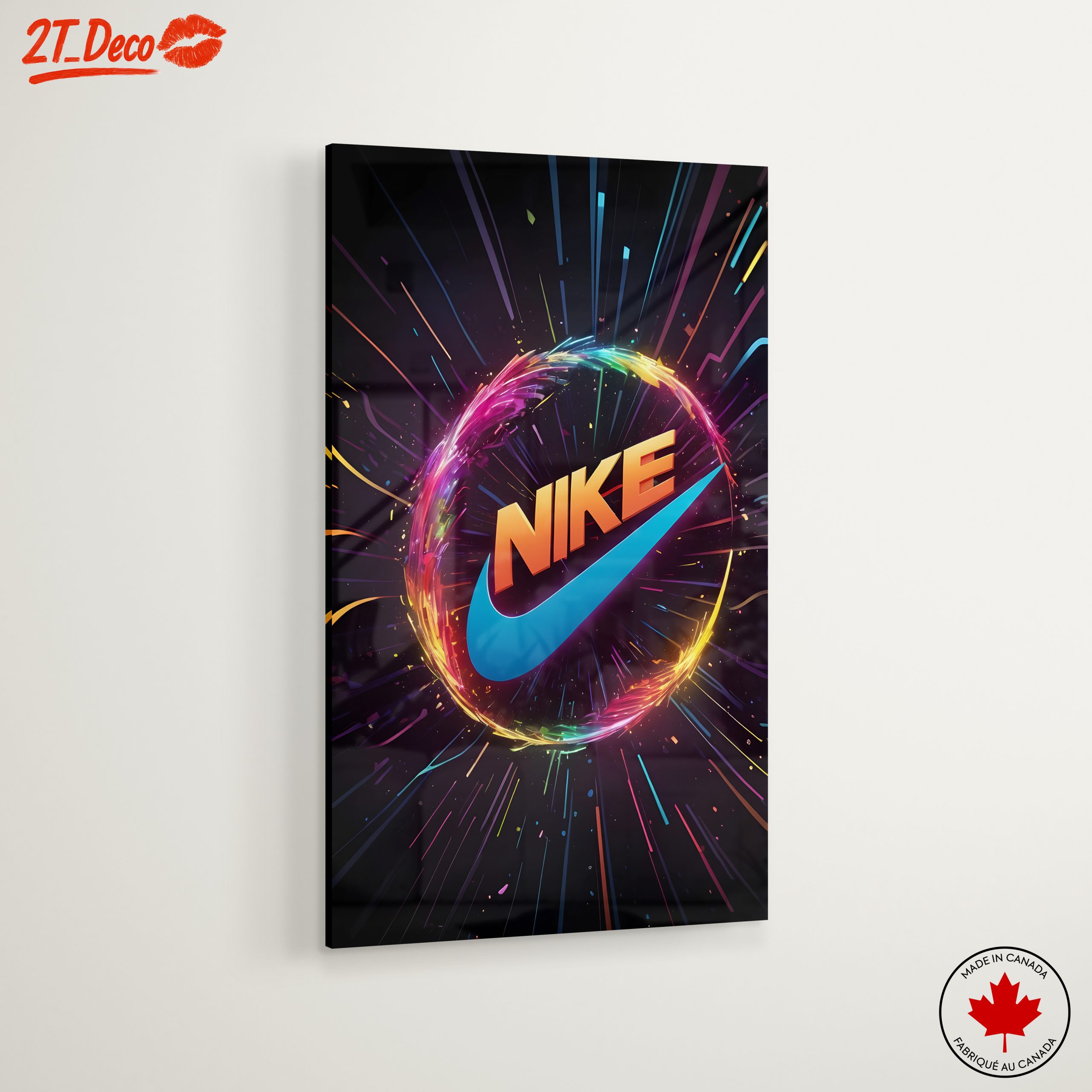 Vibrant Nike Logo Art - Image 6