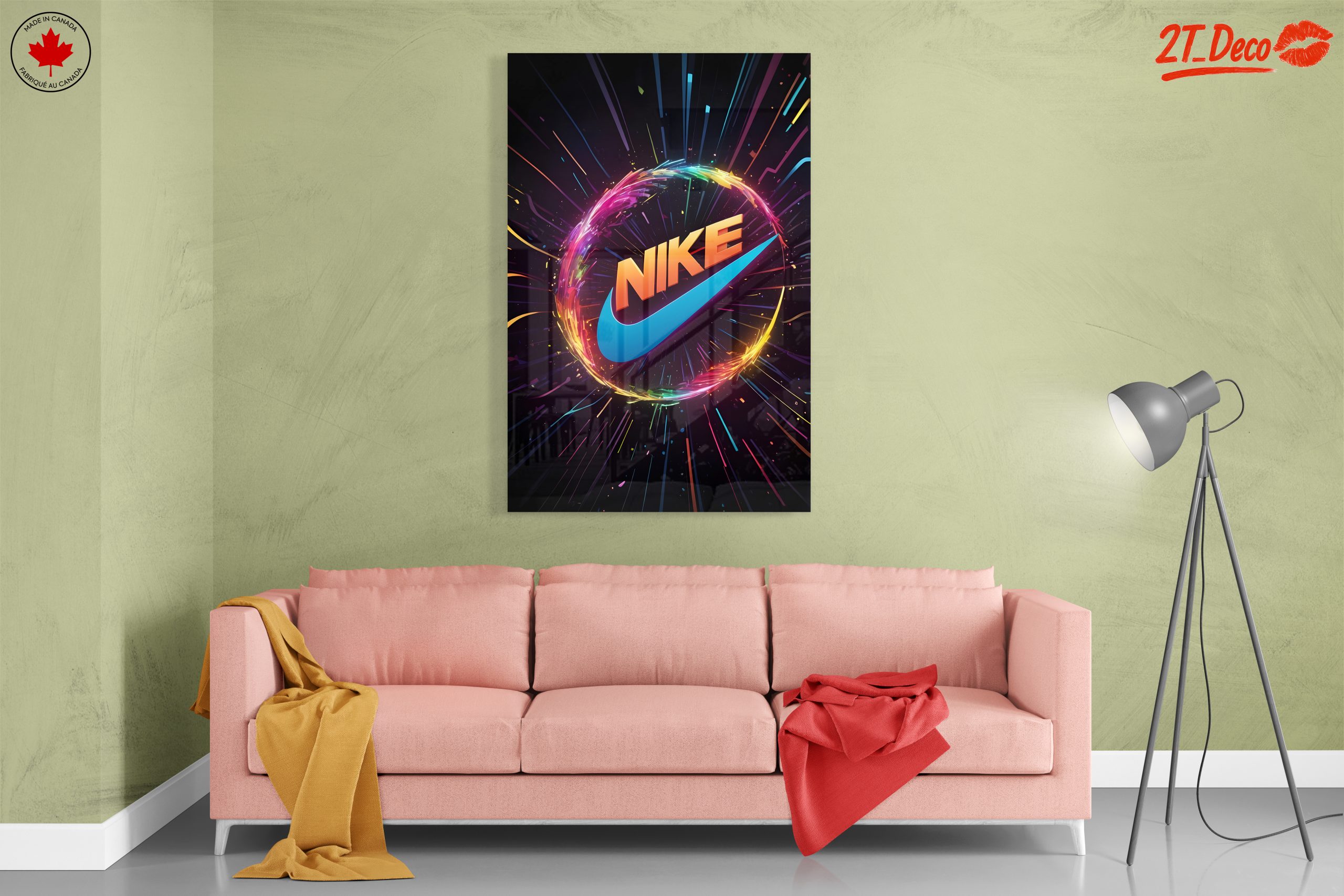 Vibrant Nike Logo Art - Image 7