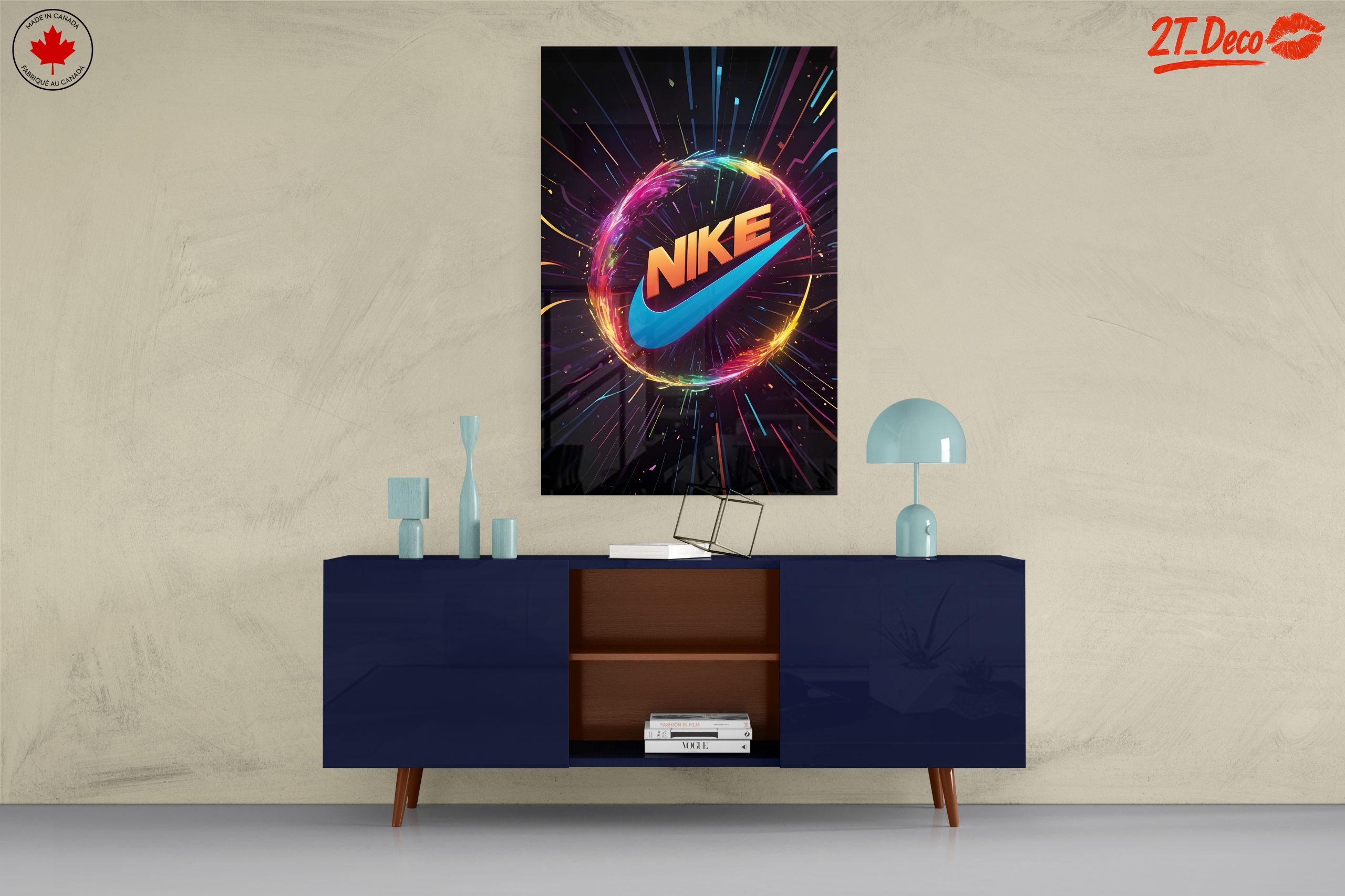 Vibrant Nike Logo Art - Image 8