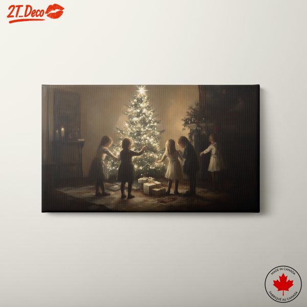Children Around a Christmas Tree