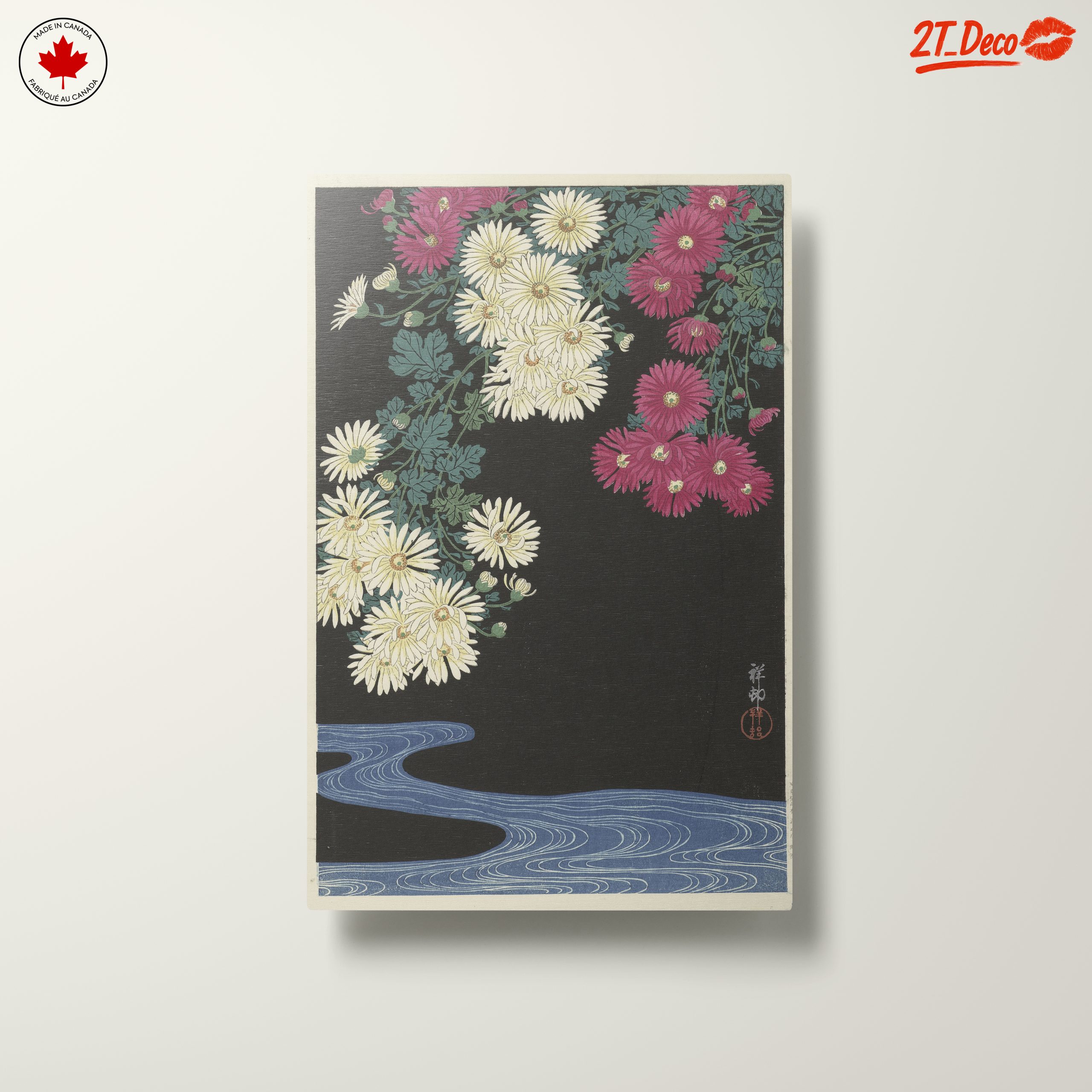 Japanese Floral Artwork with Chrysanthemums - Image 10