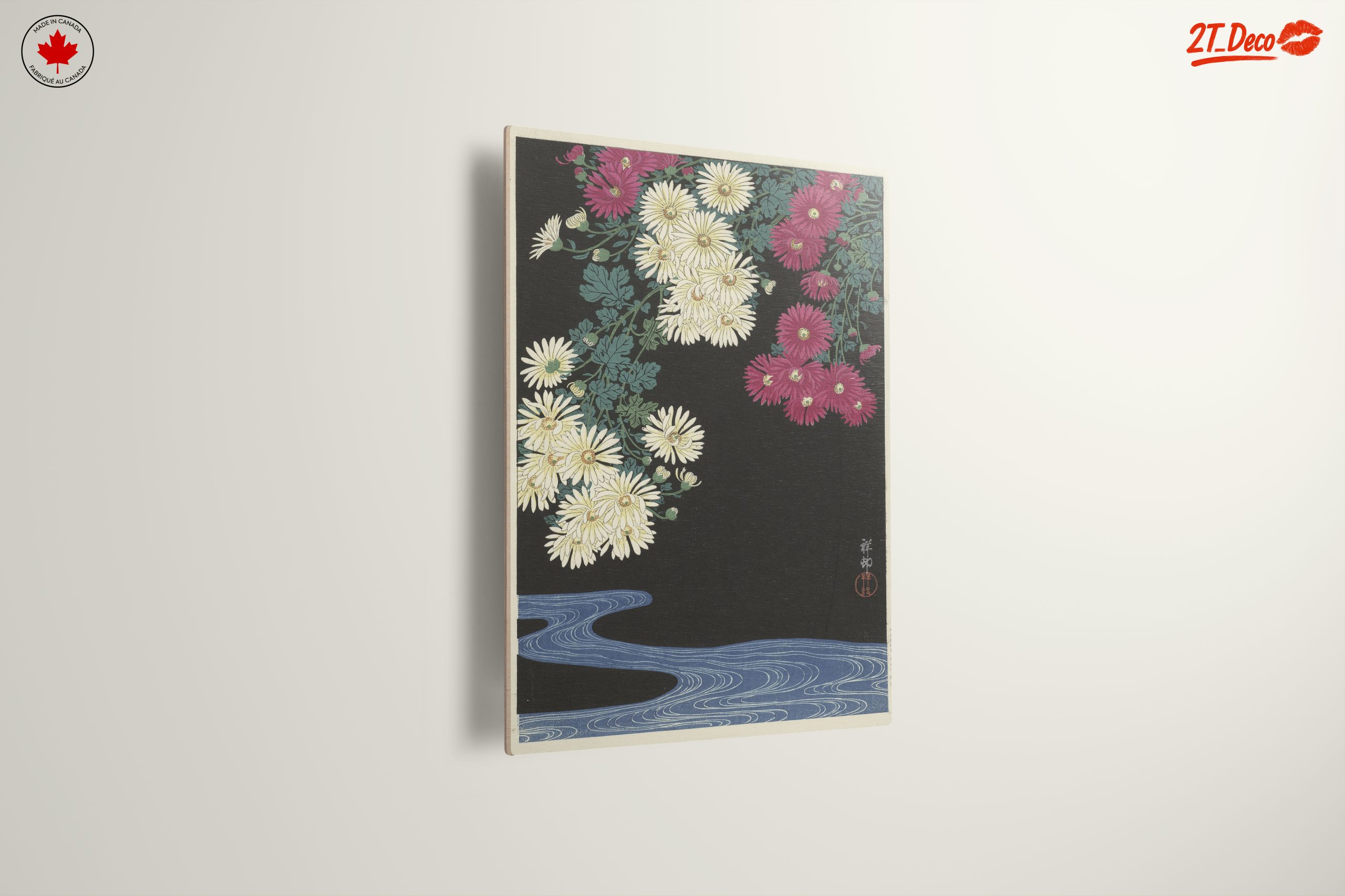 Japanese Floral Artwork with Chrysanthemums - Image 13