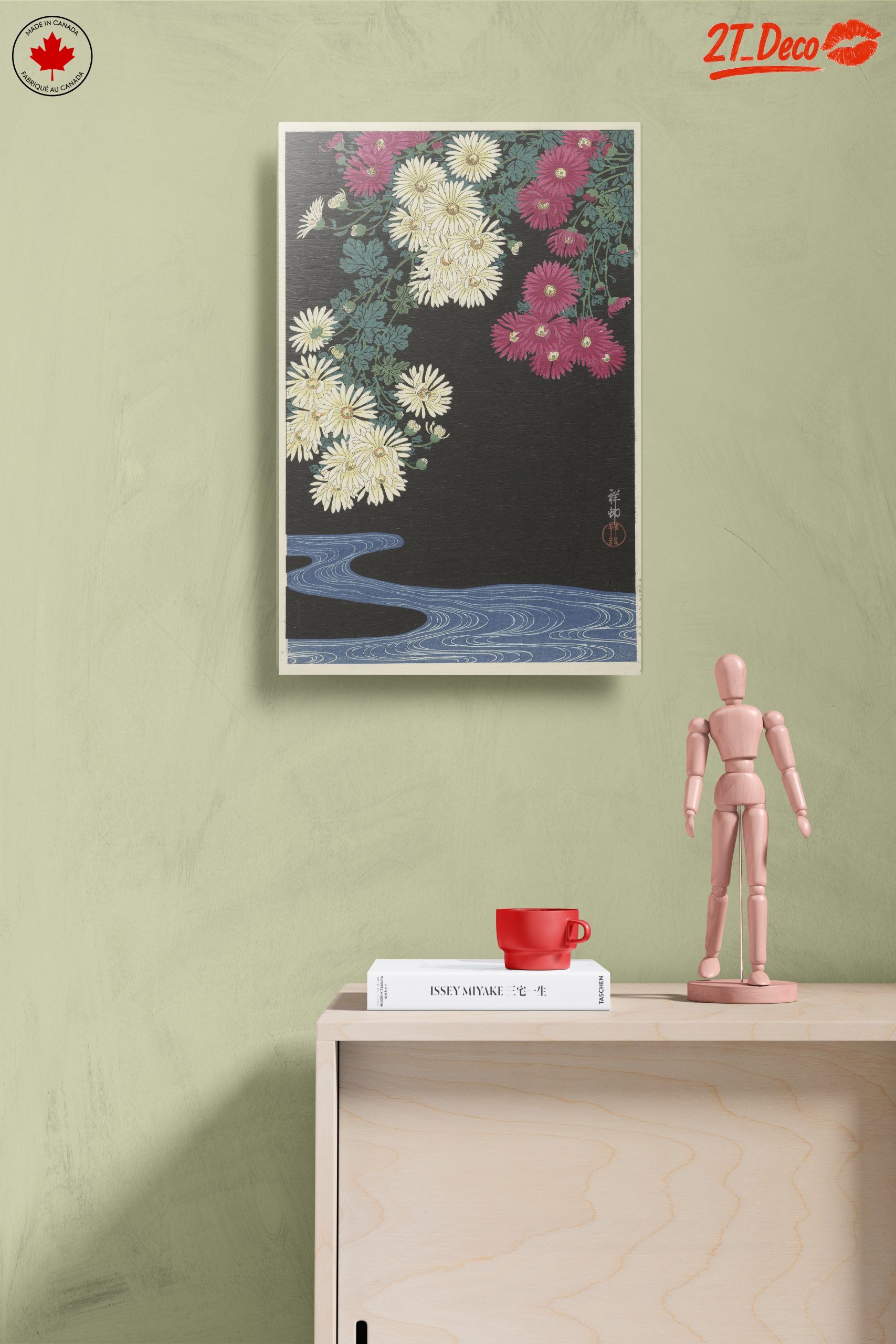 Japanese Floral Artwork with Chrysanthemums - Image 14