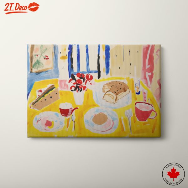 Bright Abstract Food Still Life
