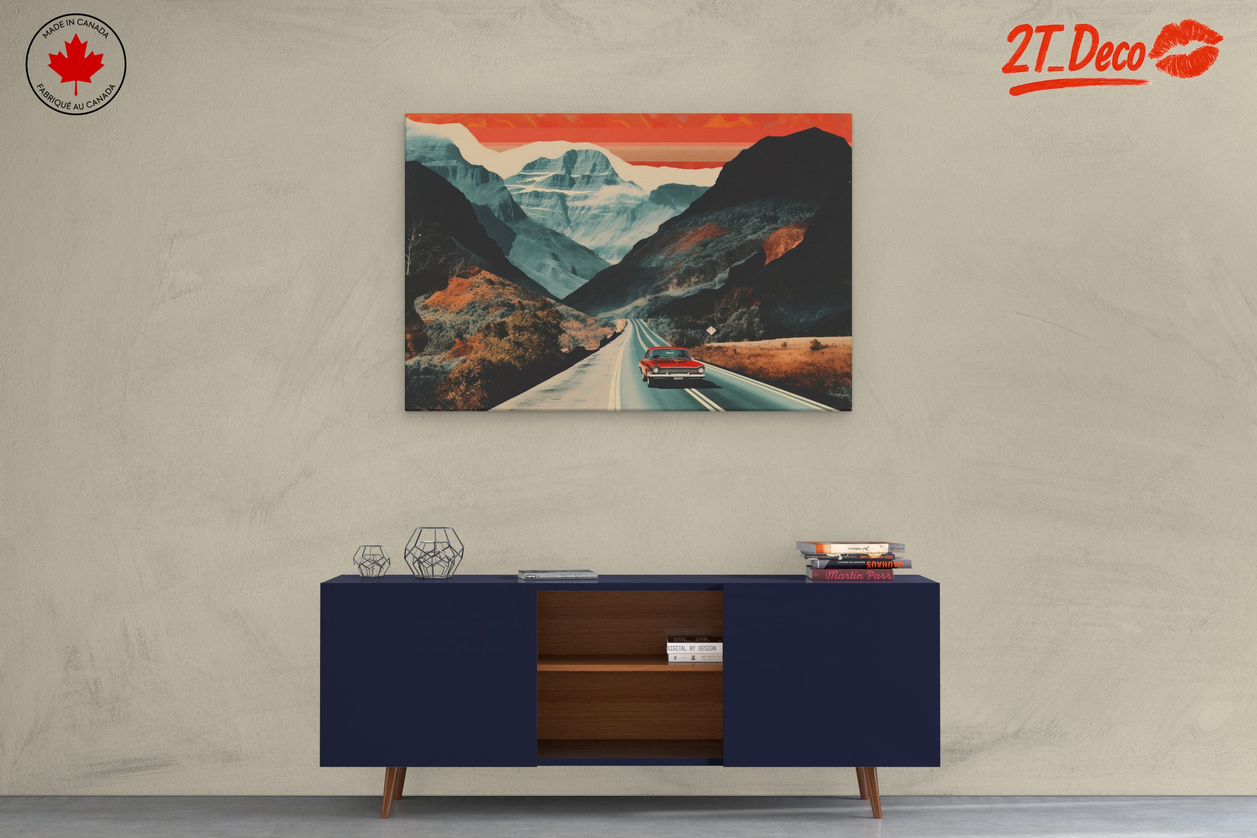 Vintage Car in Mountainous Landscape - Image 3