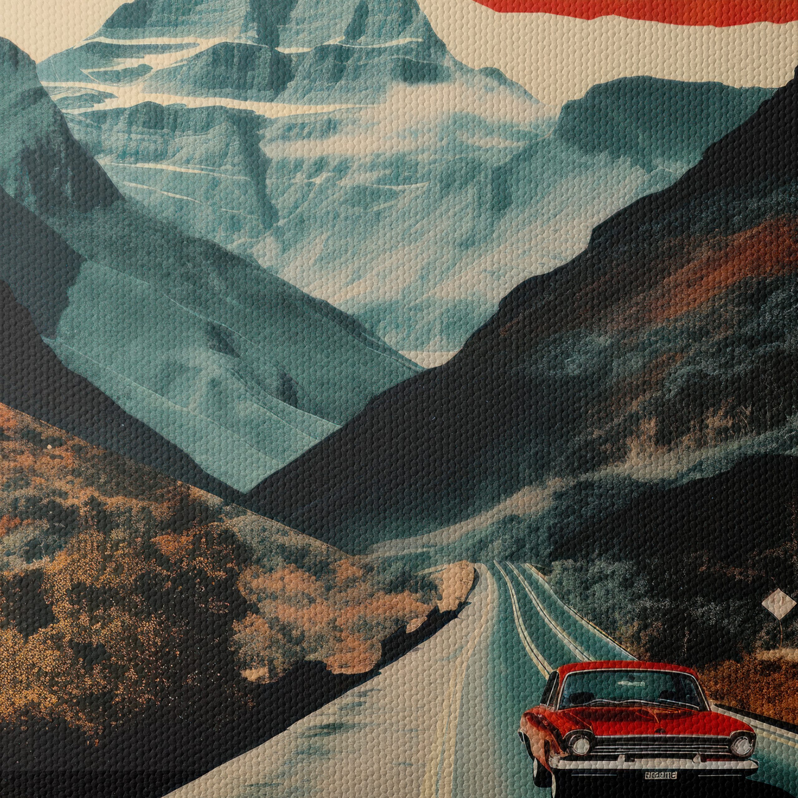 Vintage Car in Mountainous Landscape - Image 4