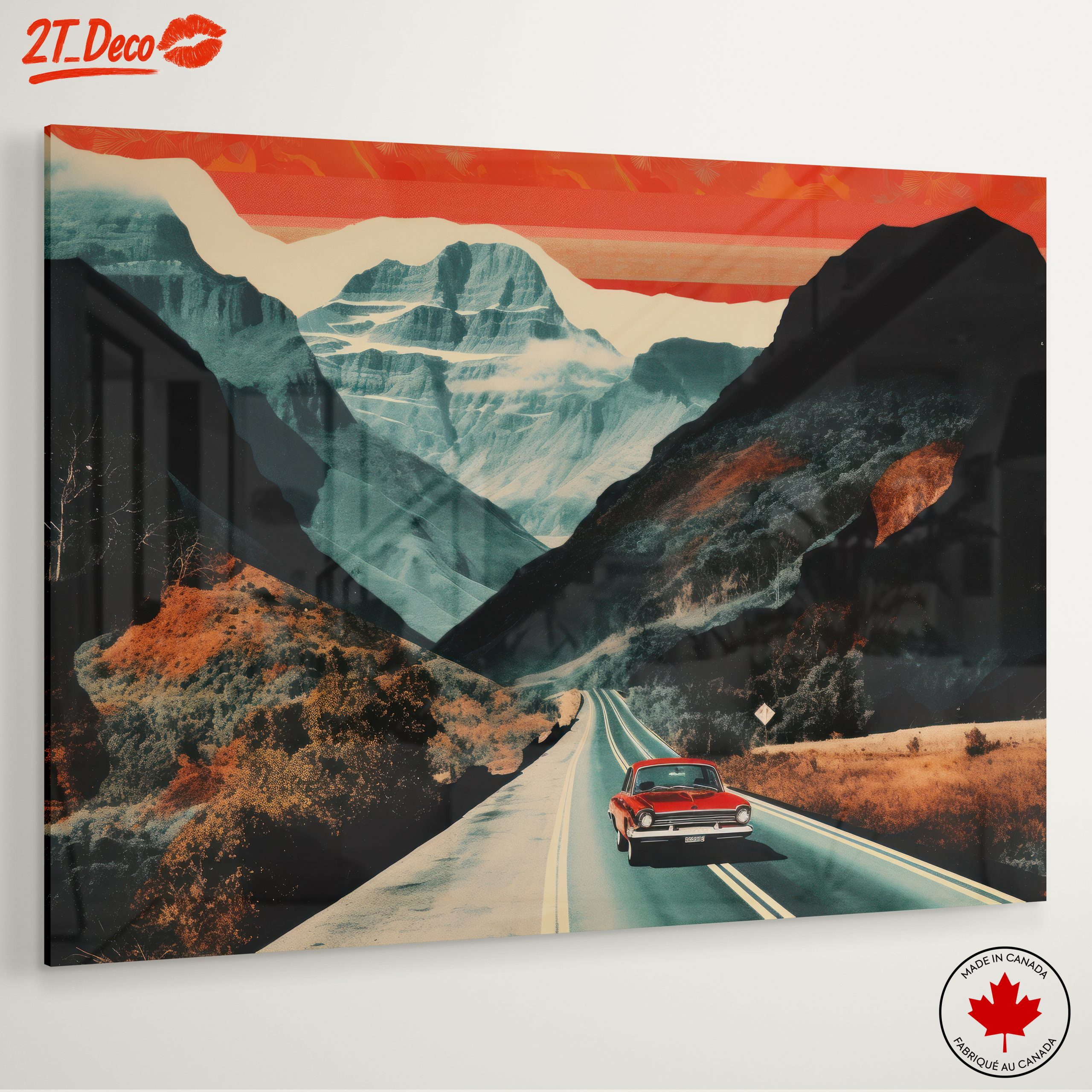 Vintage Car in Mountainous Landscape - Image 6