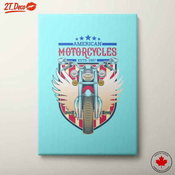 Vintage American Motorcycle Illustration