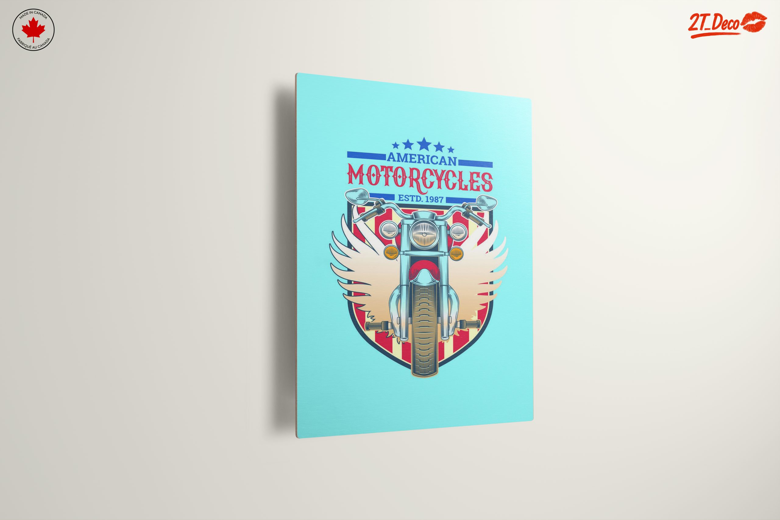 Vintage American Motorcycle Illustration - Image 13