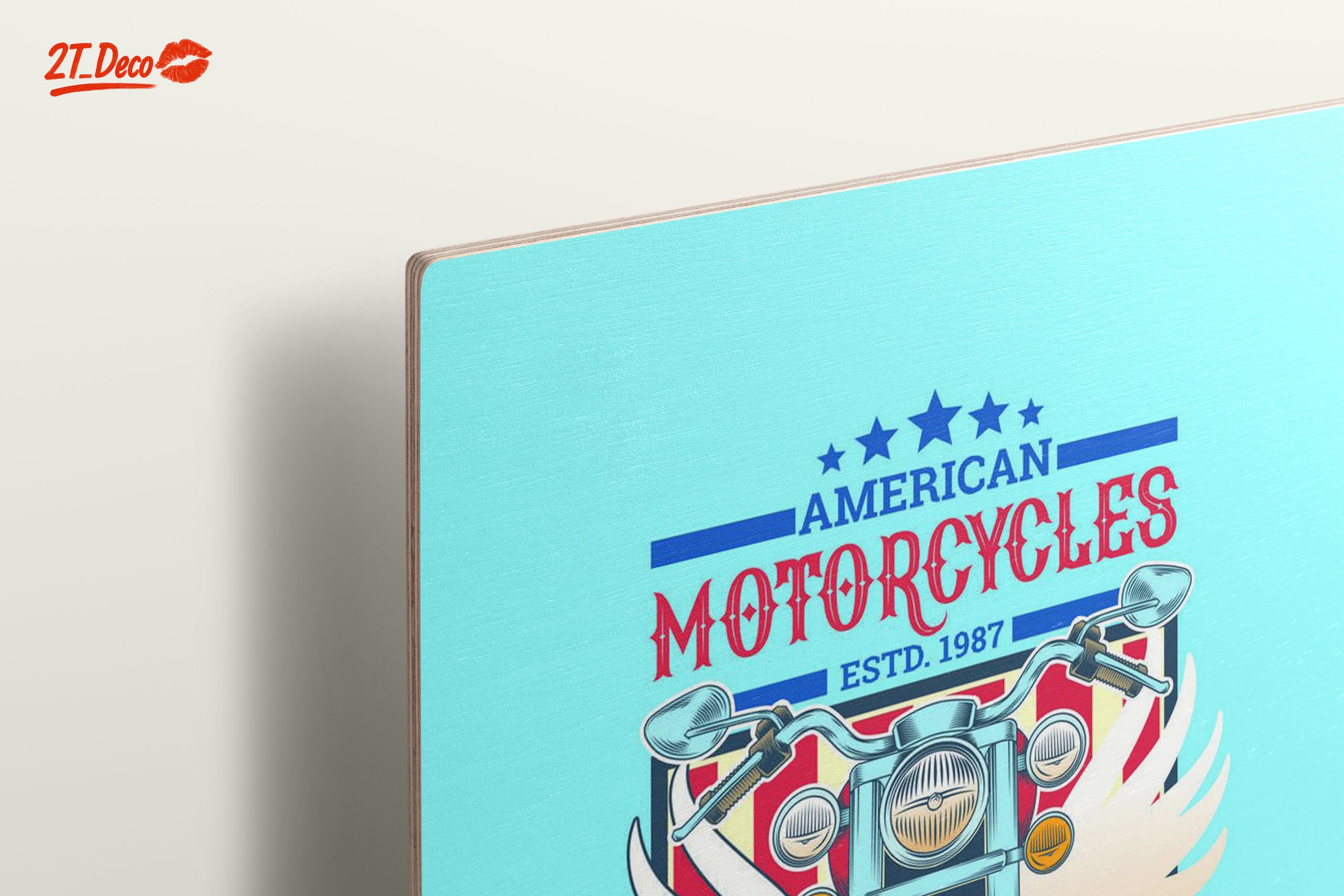 Vintage American Motorcycle Illustration - Image 15