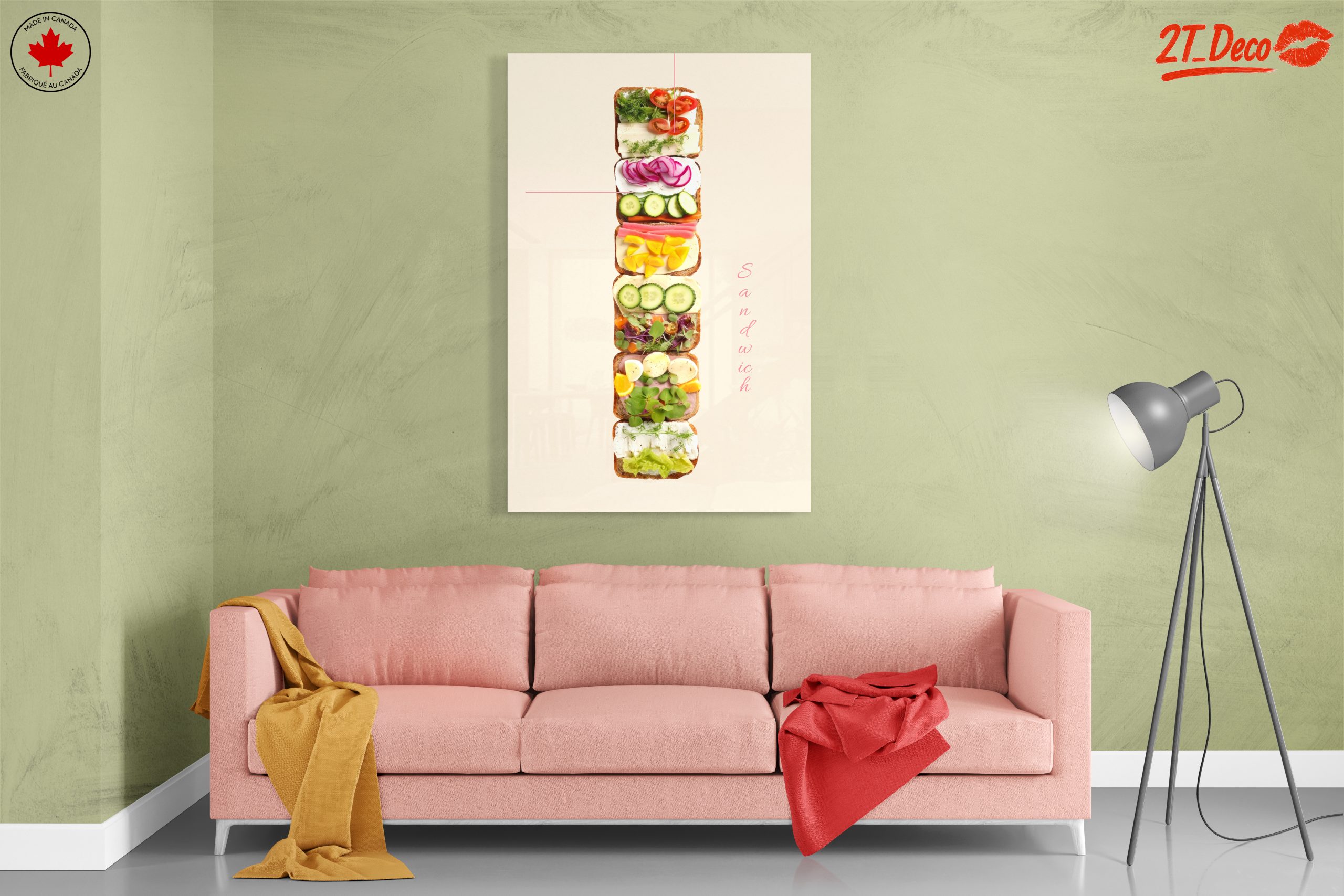 Artistic Sandwich Composition with Fresh Ingredients - Image 7