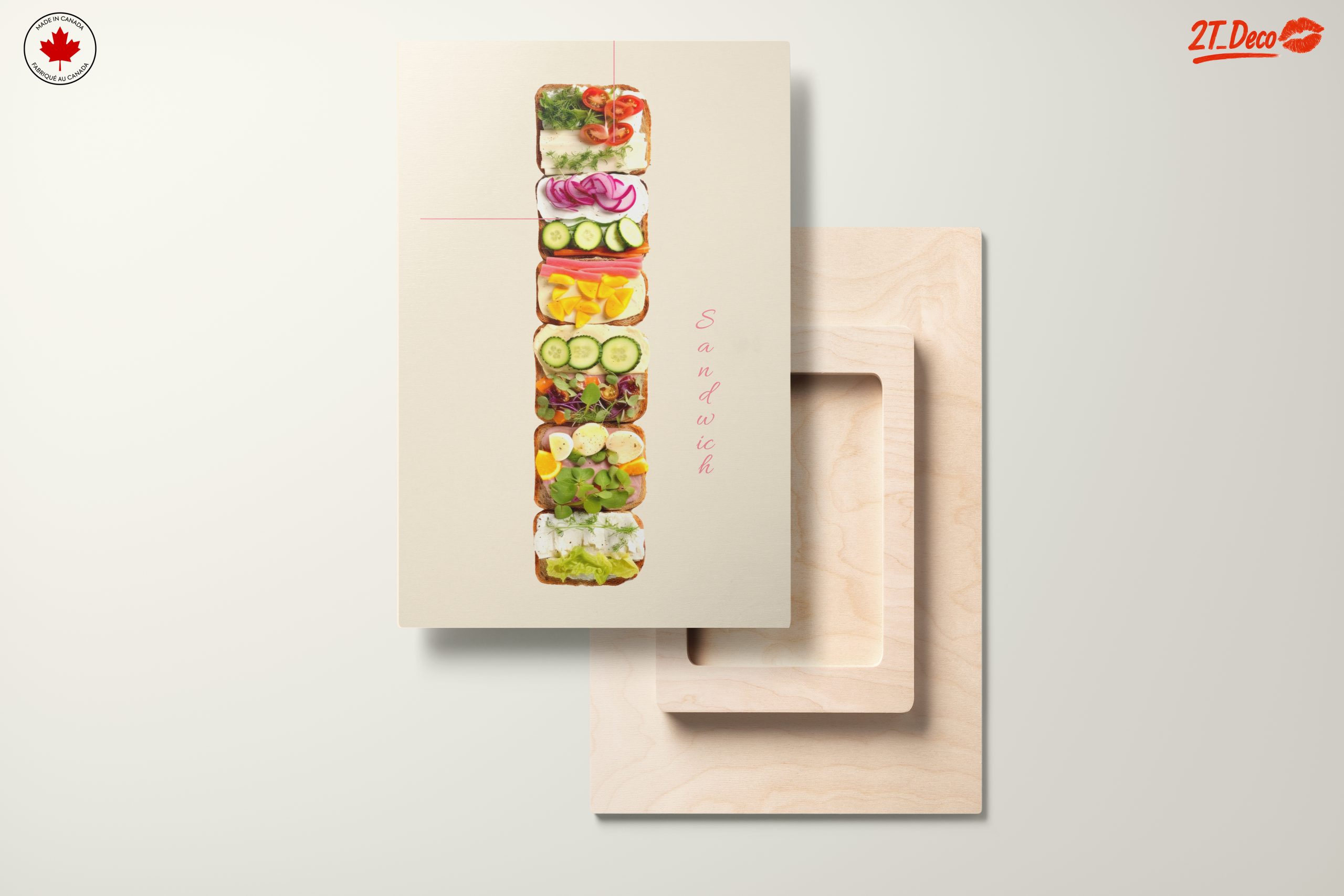 Artistic Sandwich Composition with Fresh Ingredients - Image 11