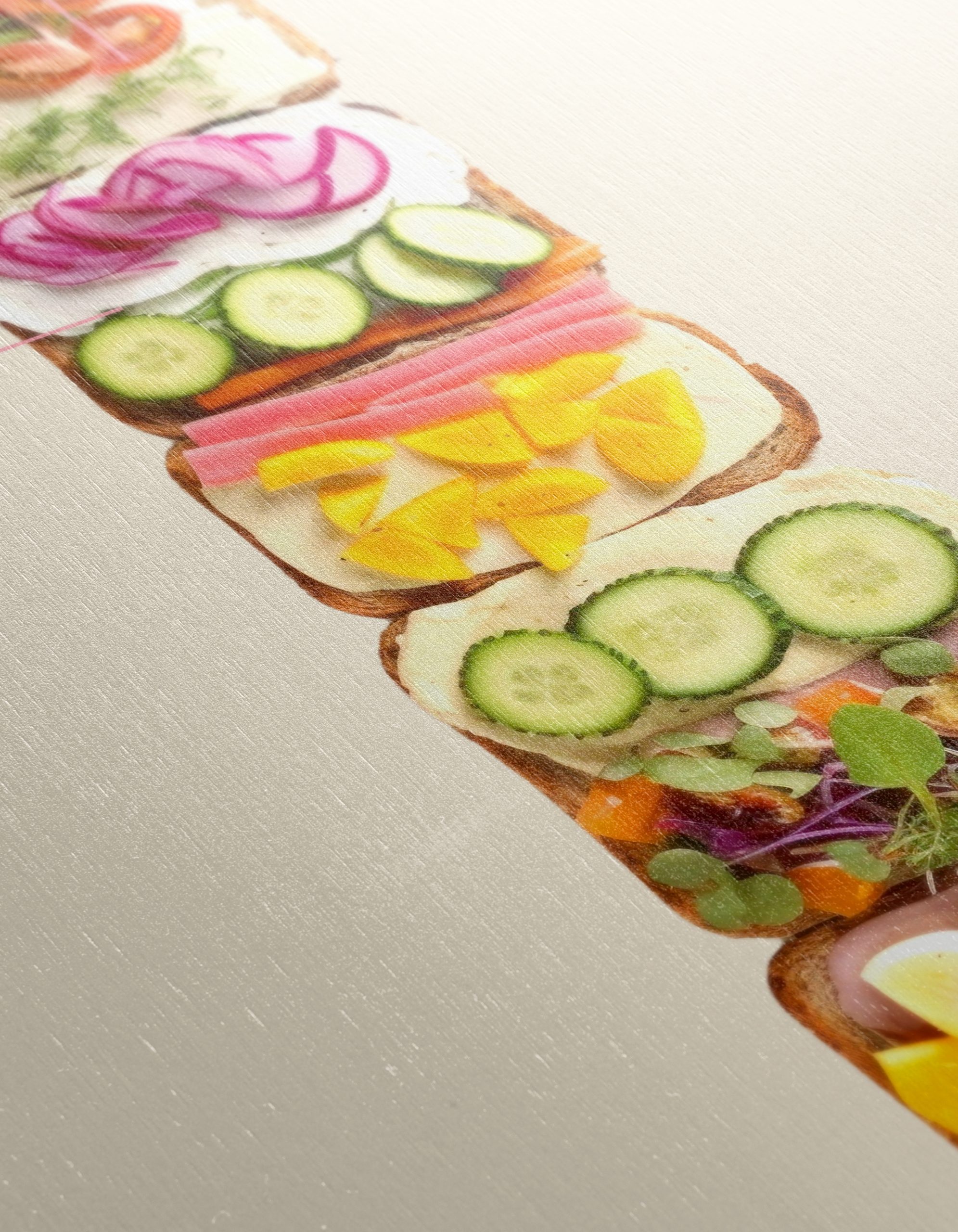 Artistic Sandwich Composition with Fresh Ingredients - Image 12