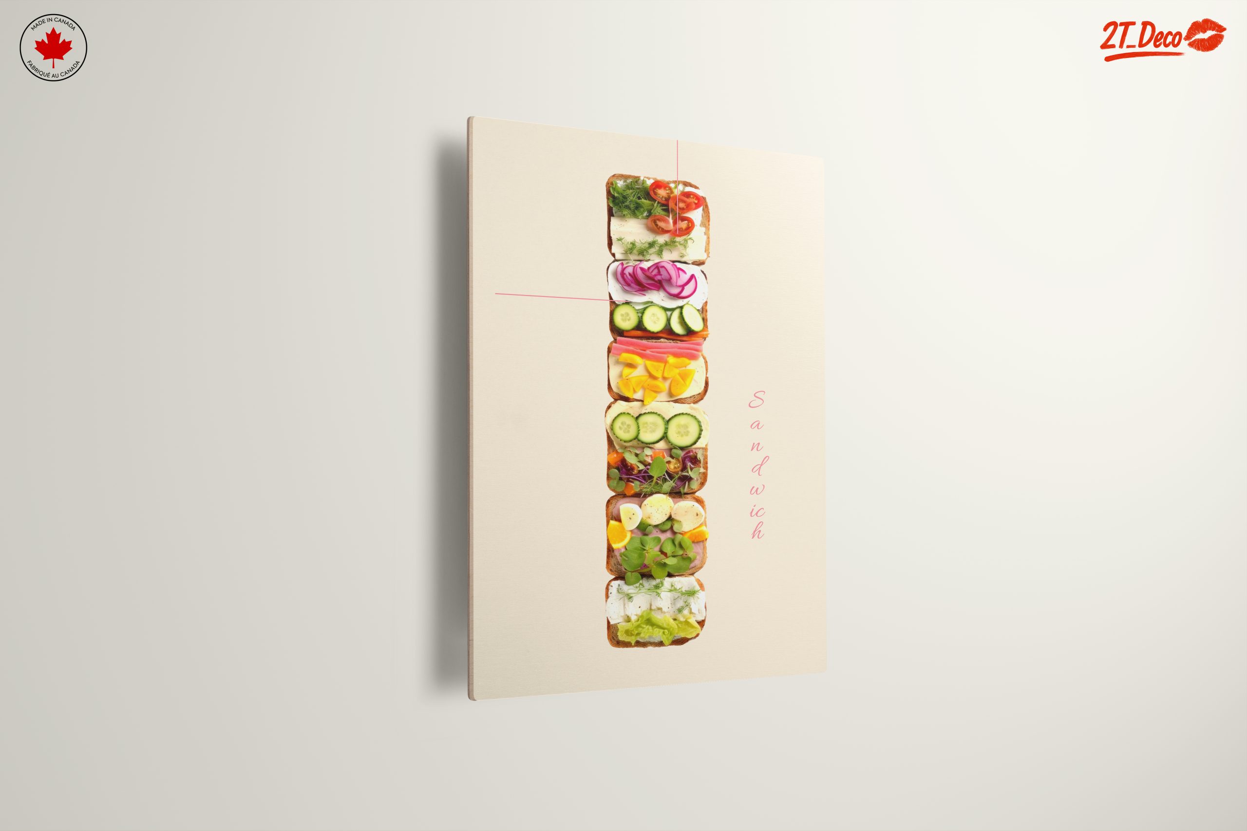 Artistic Sandwich Composition with Fresh Ingredients - Image 13