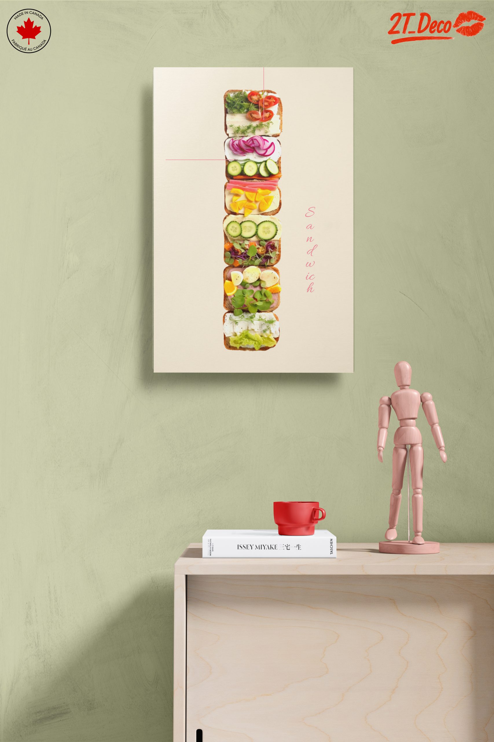 Artistic Sandwich Composition with Fresh Ingredients - Image 14