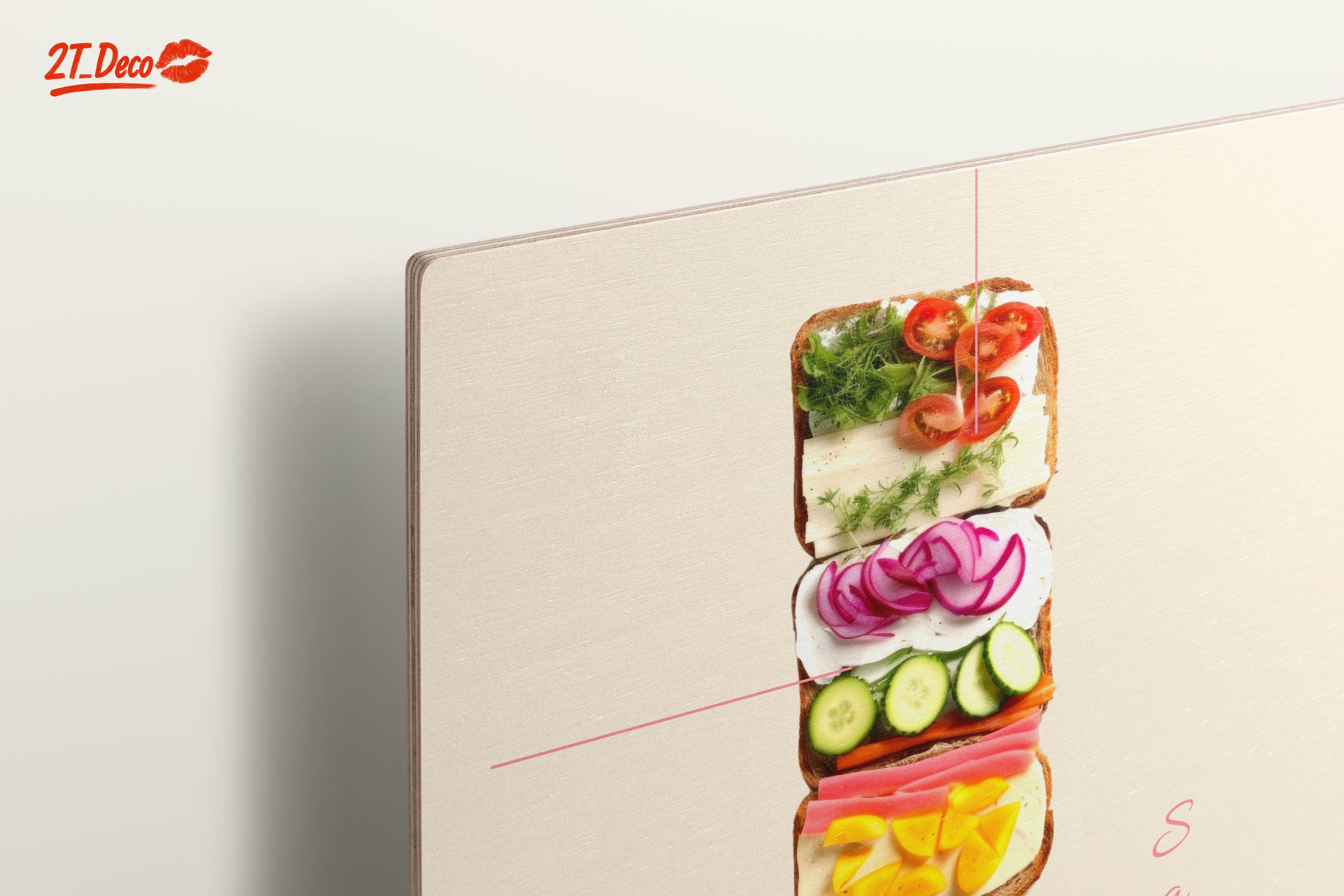 Artistic Sandwich Composition with Fresh Ingredients - Image 15