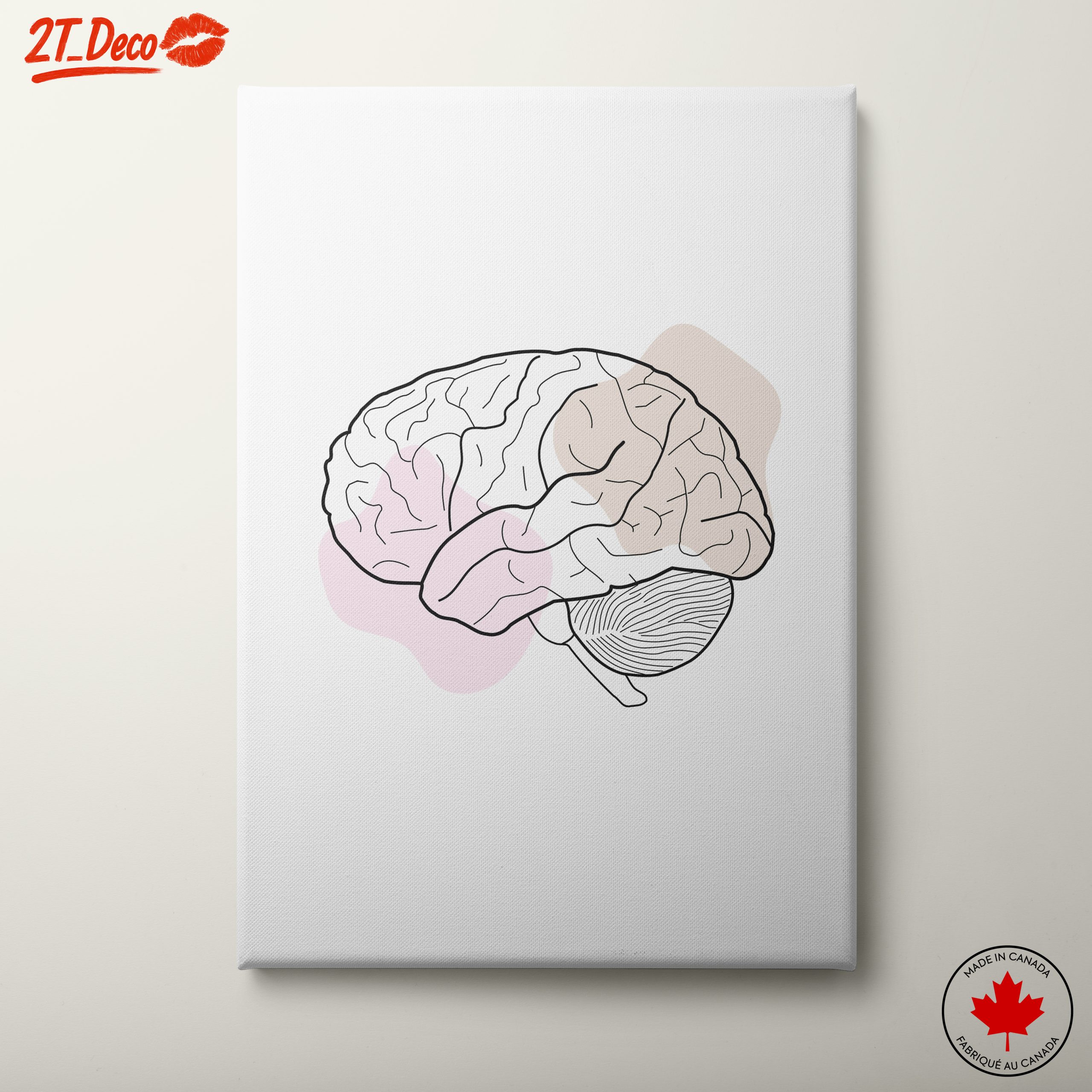 Abstract Brain Art for Modern Spaces