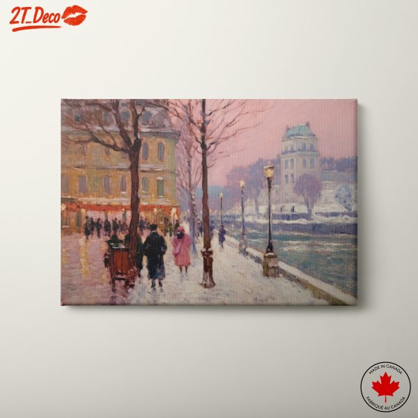 Charming Winter Landscape with Figures
