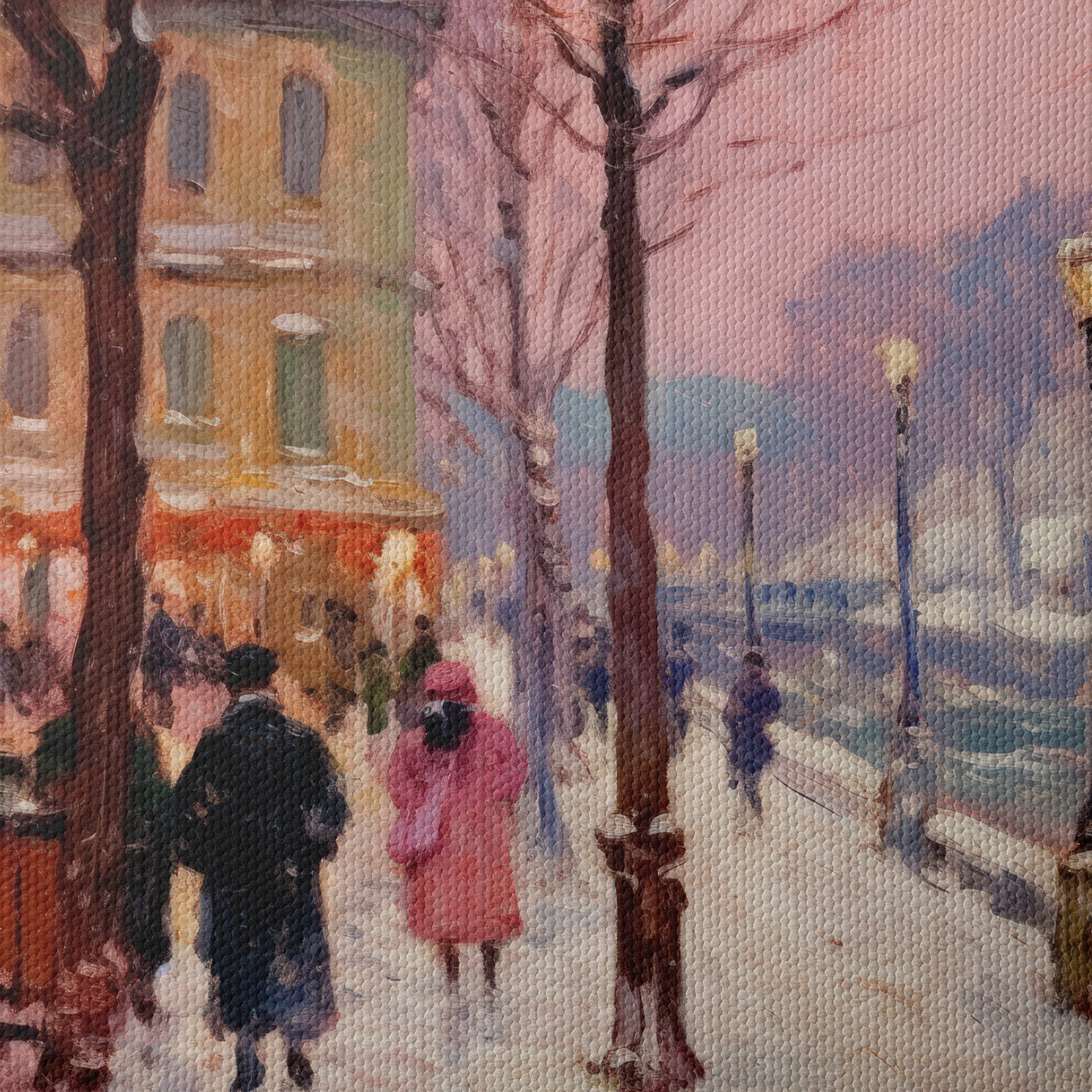 Charming Winter Landscape with Figures - Image 4