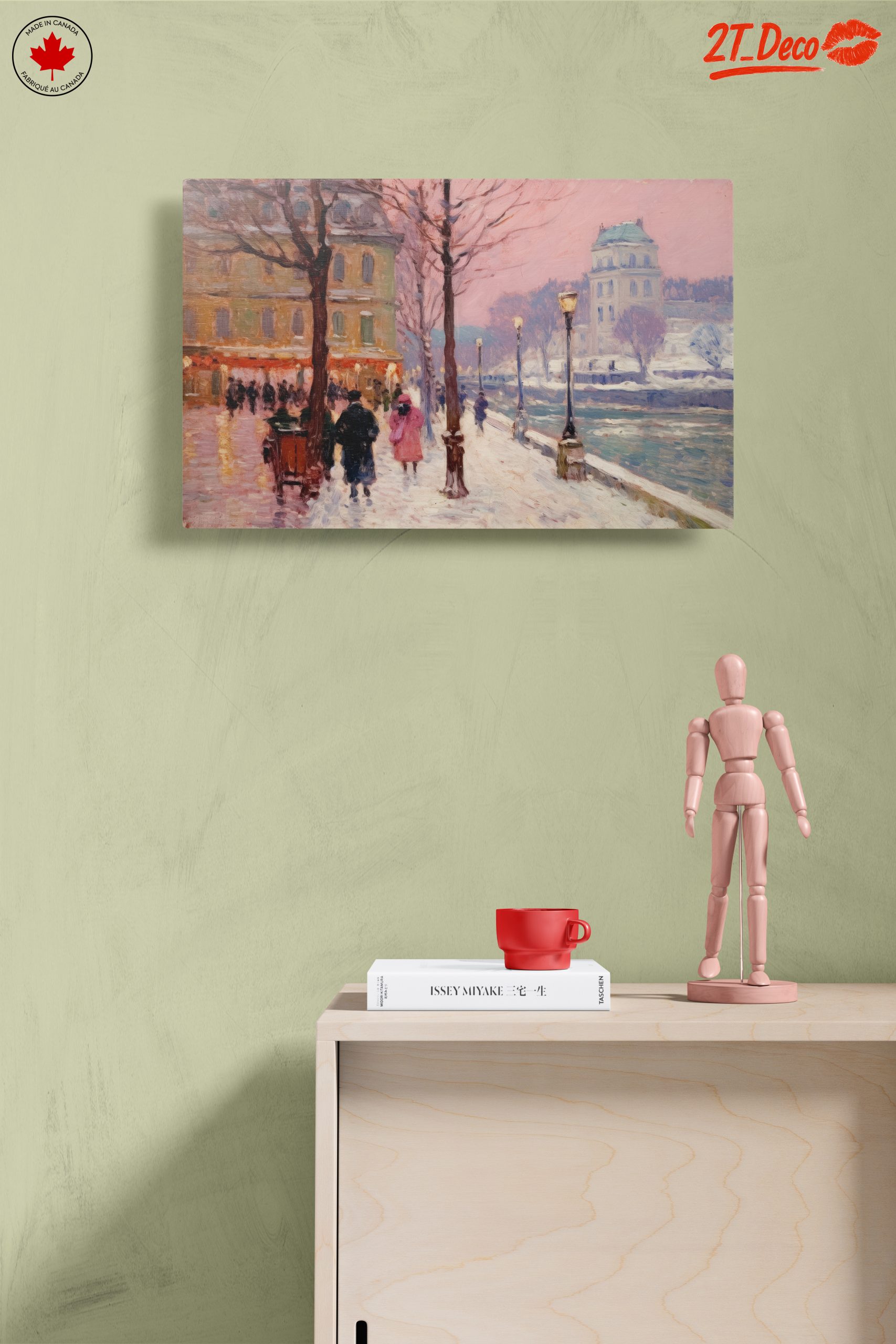 Charming Winter Landscape with Figures - Image 14