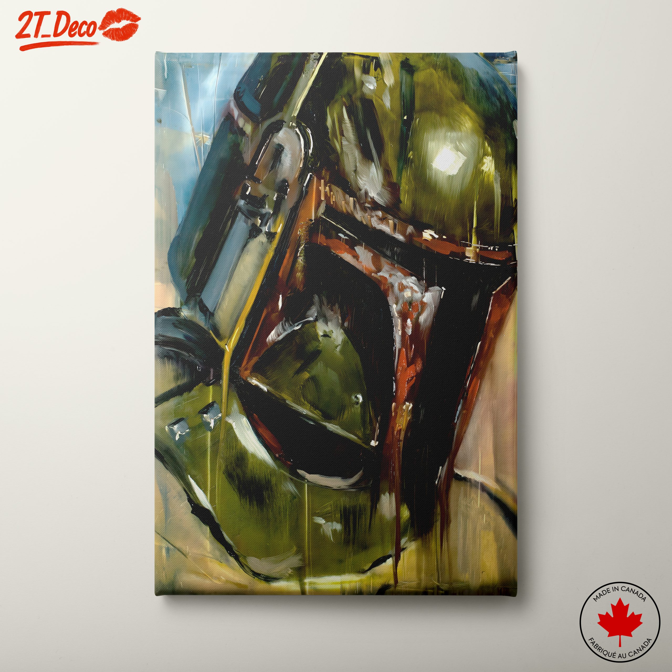Stylized Artwork of Iconic Character in Bold Colors