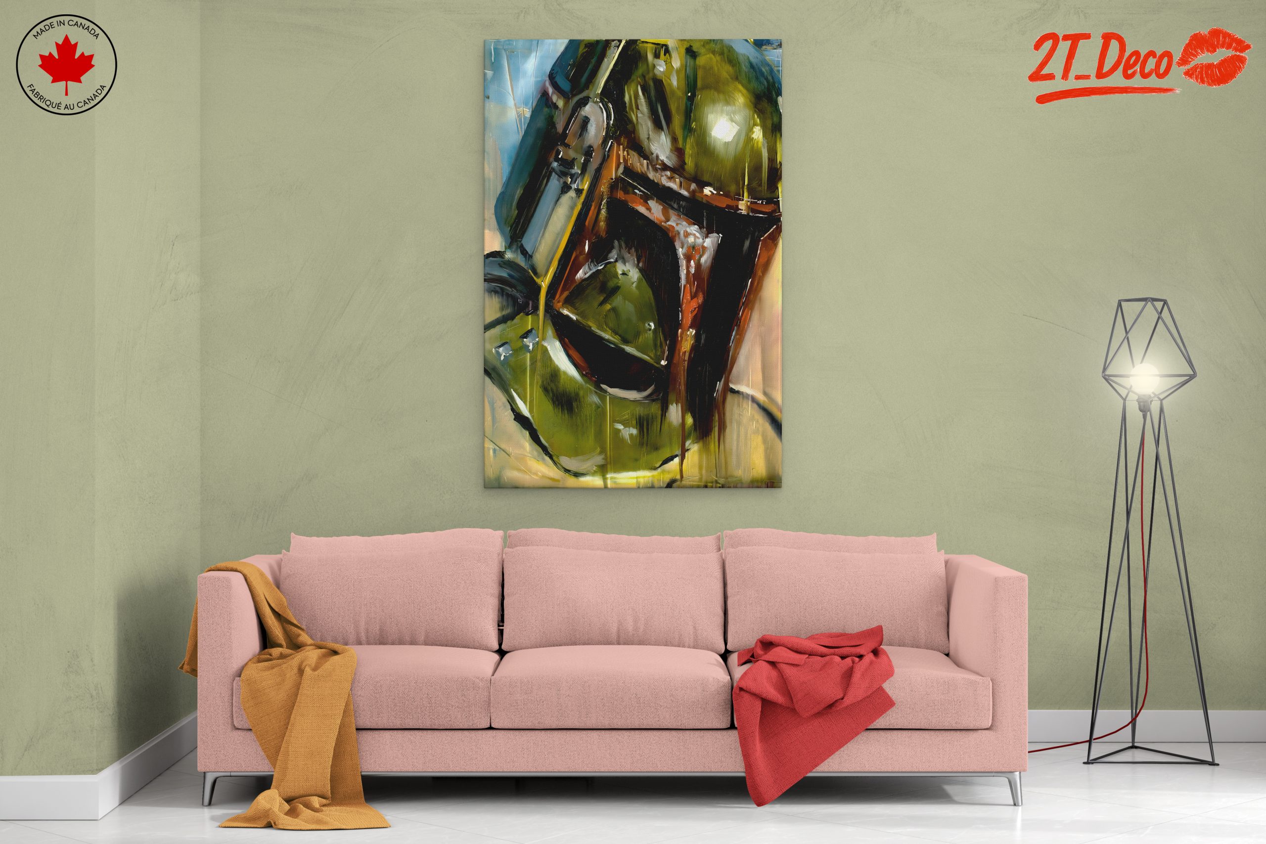 Stylized Artwork of Iconic Character in Bold Colors - Image 2