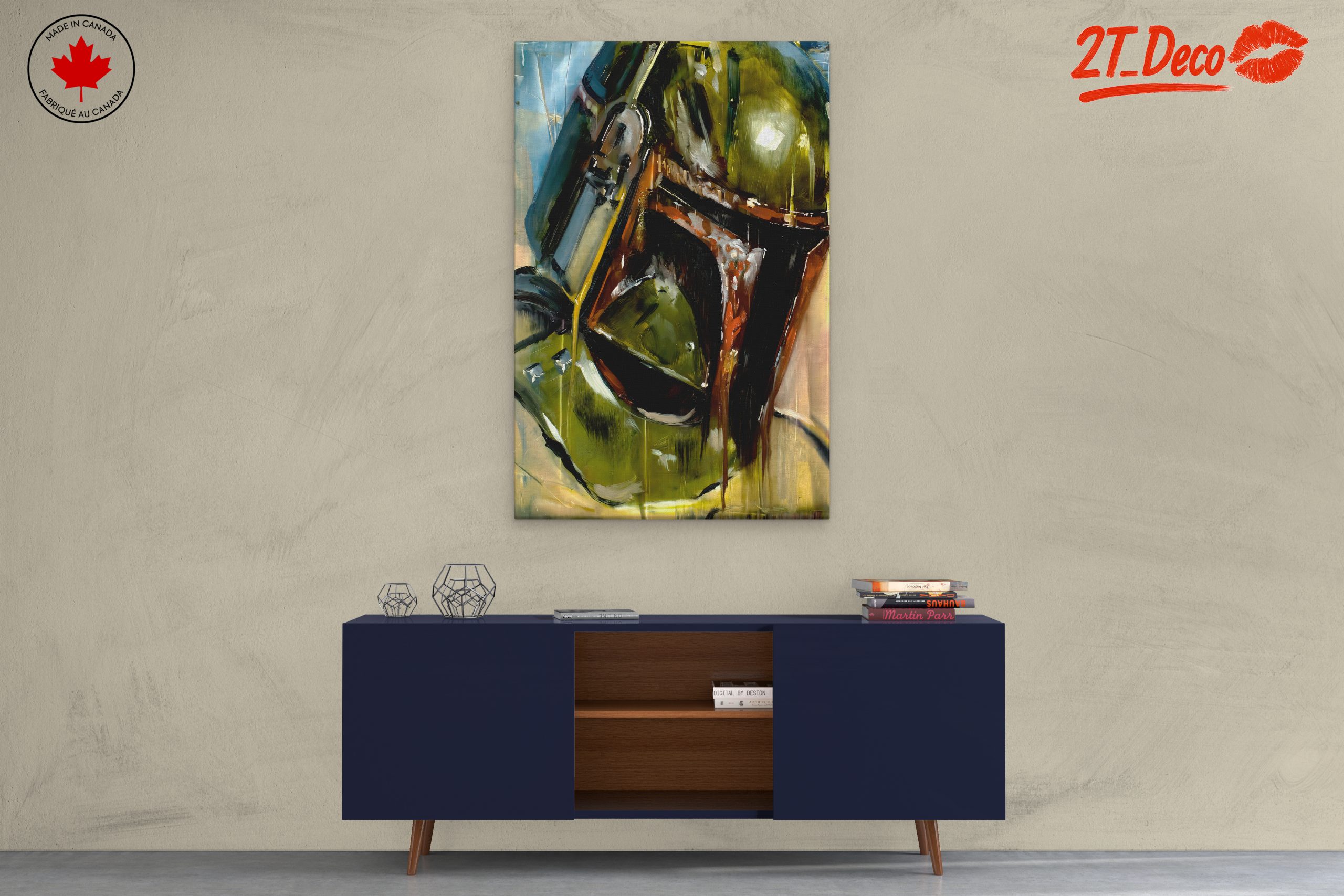 Stylized Artwork of Iconic Character in Bold Colors - Image 3