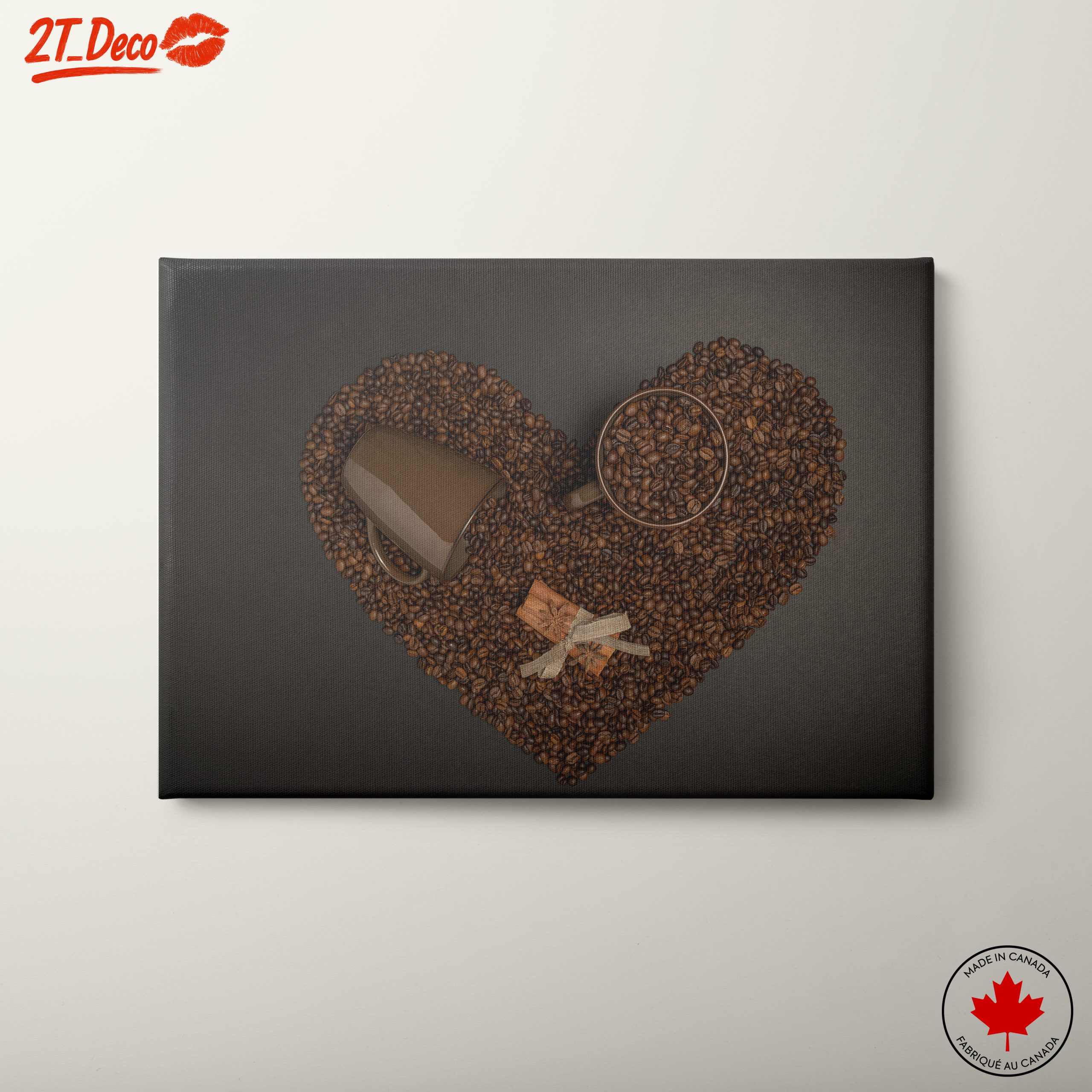 Coffee Love: Heart-Shaped Art