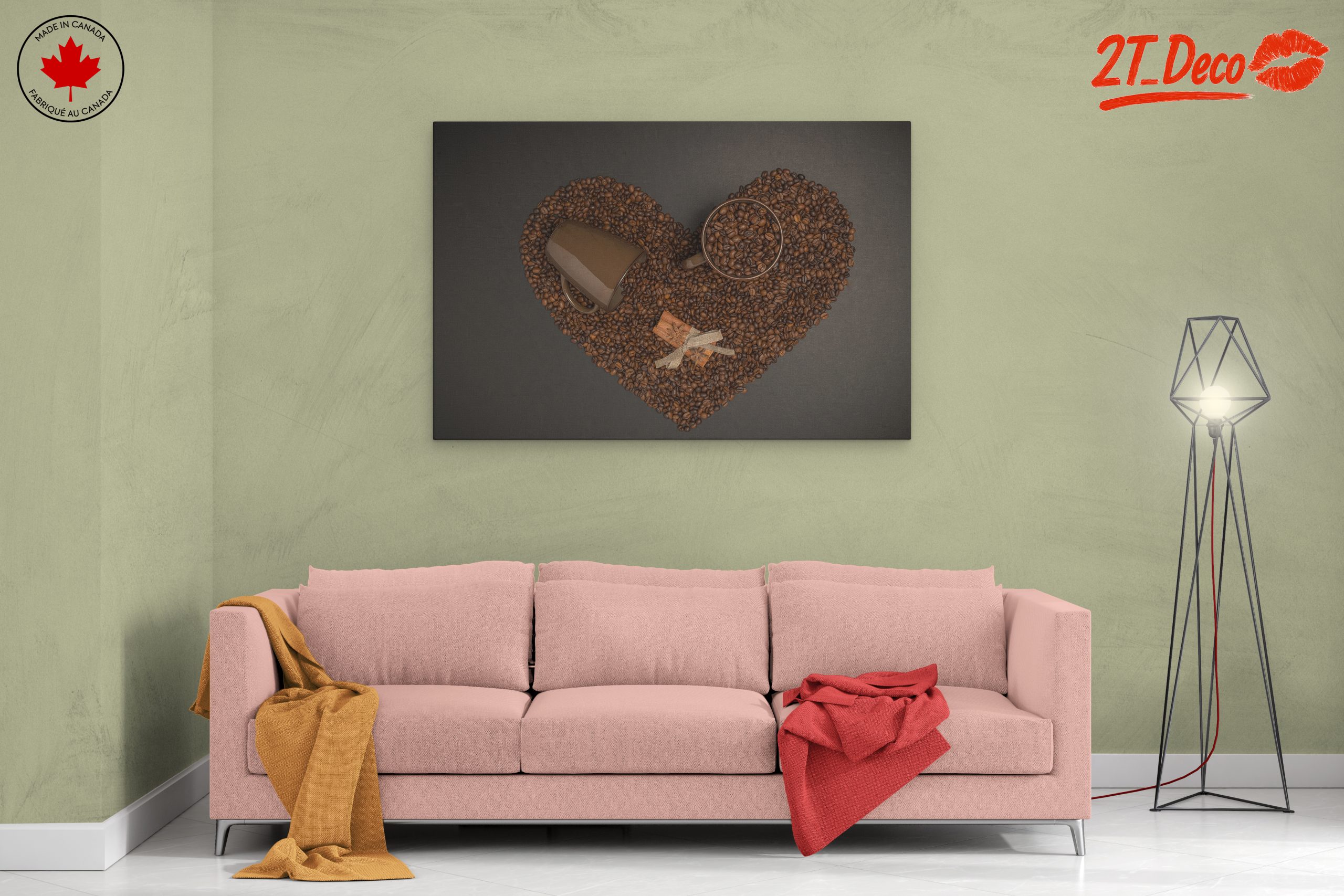 Coffee Love: Heart-Shaped Art - Image 2
